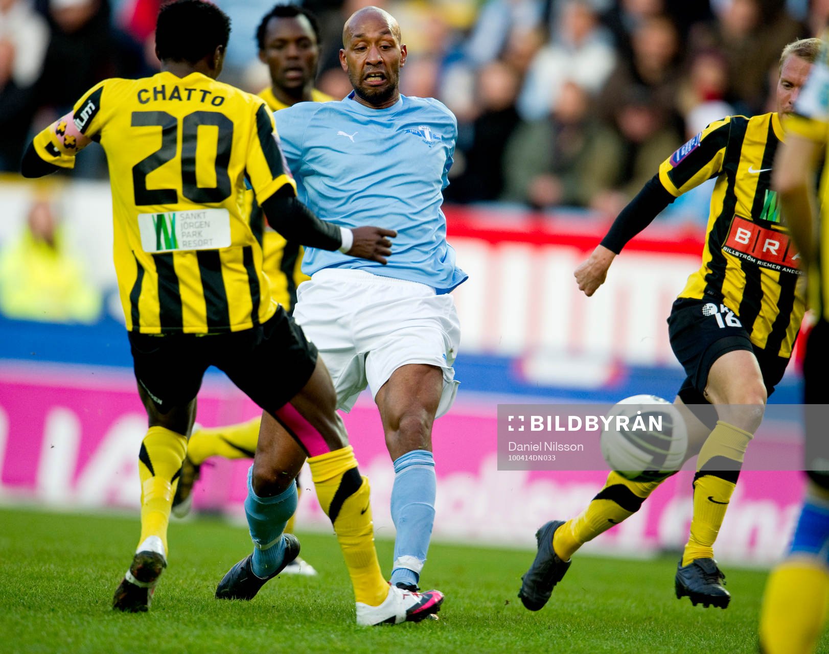 Dominic Chatto, Häcken och Jeffrey Aubynn, Malmö