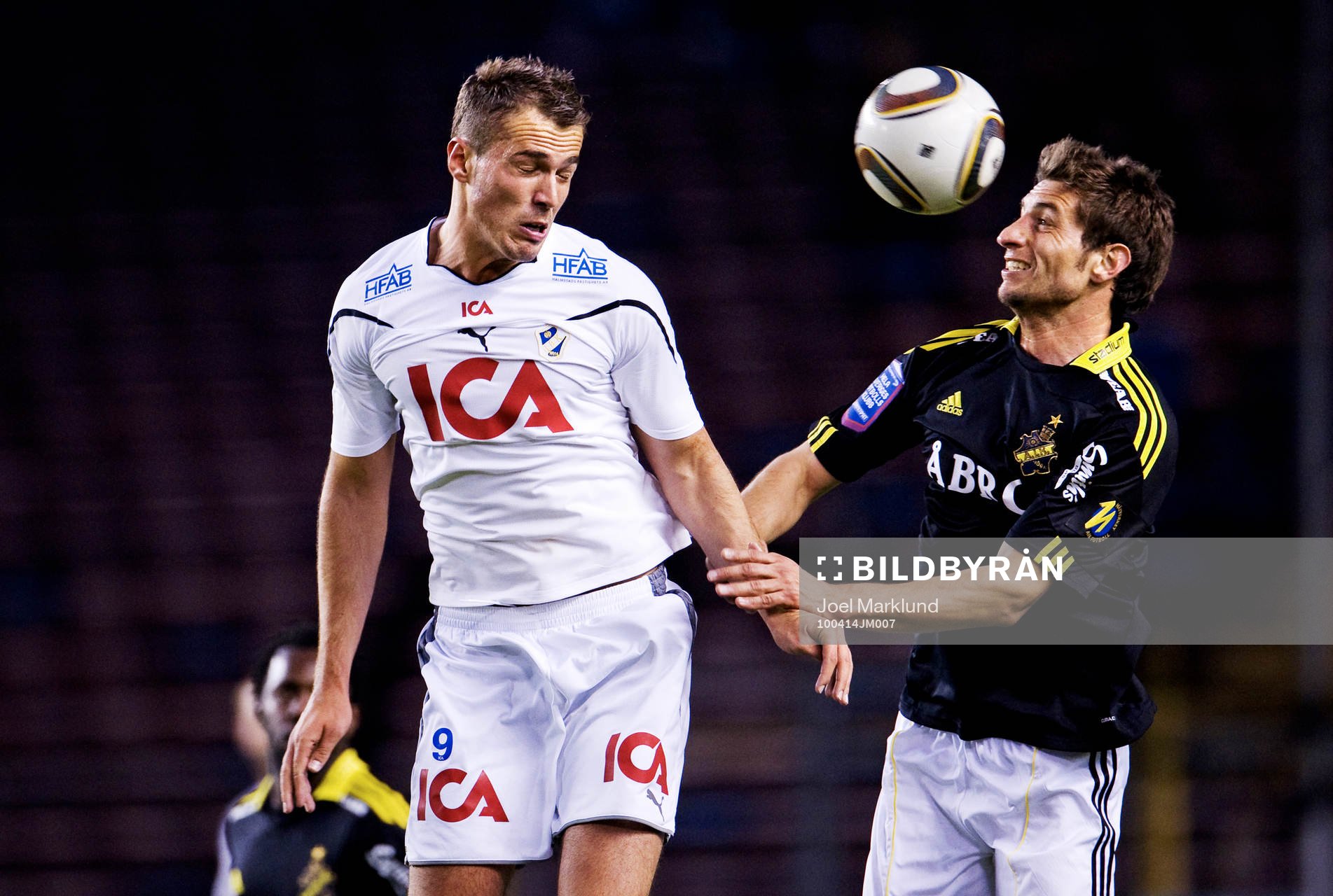 Emir Kujovic, Halmstad, och Sebastián Eguren, AIK