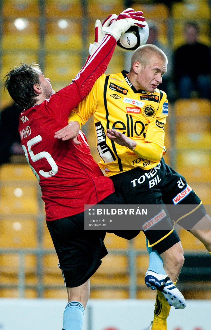 Tommi Vaiho, målvakt, Djurgården. Johan Larsson, Elfsborg