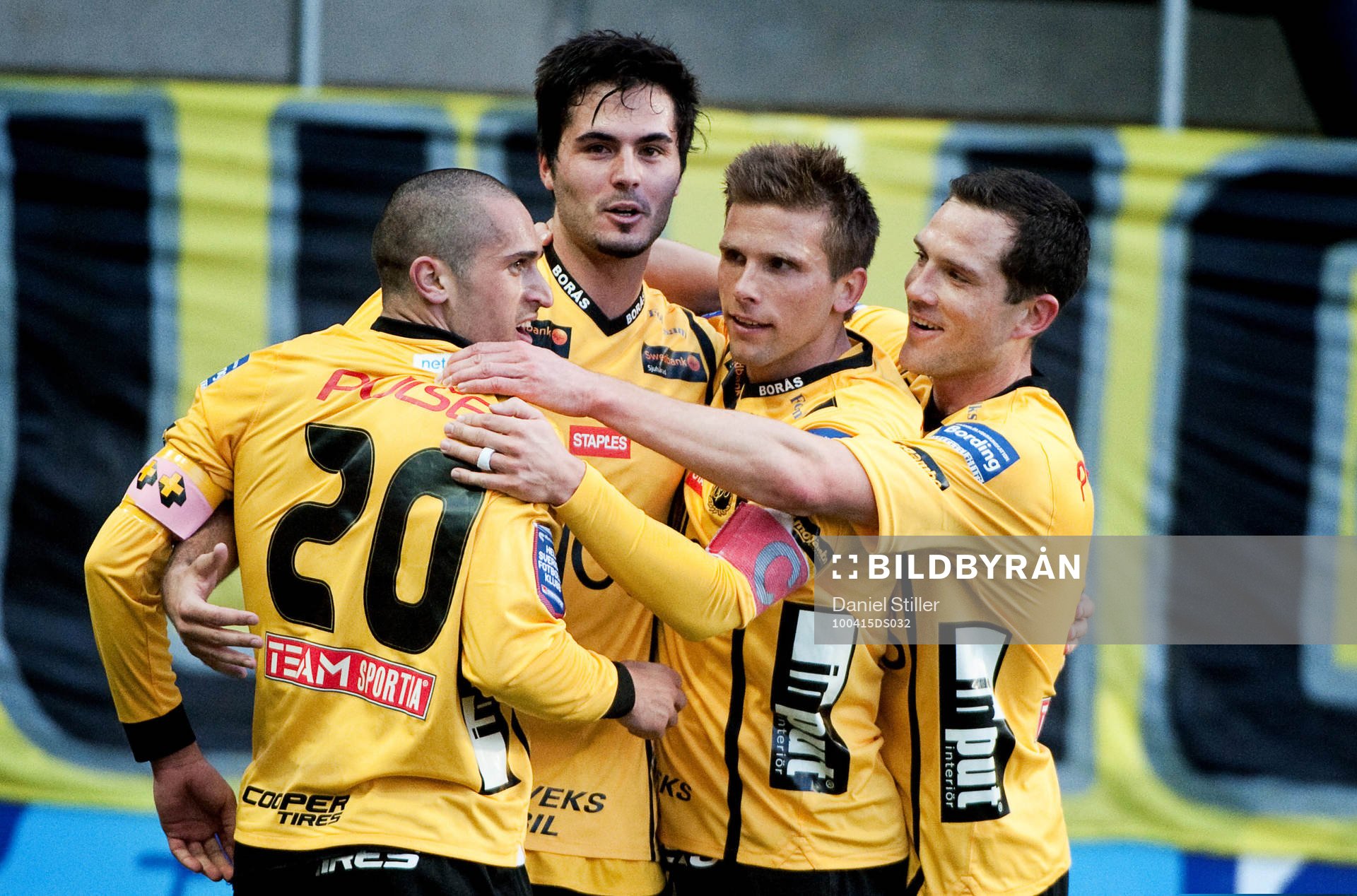 Denni Avdic, Elfsborg. Jubel. Emir Bajrami, Anders