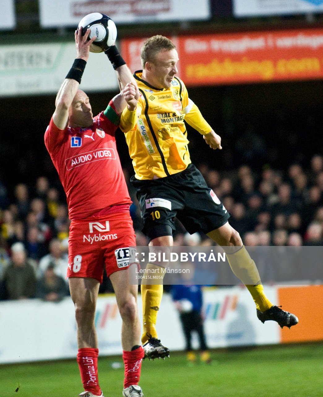 Henrik Rydström, Kalmar och Marcus Ekenberg, Mjällby,