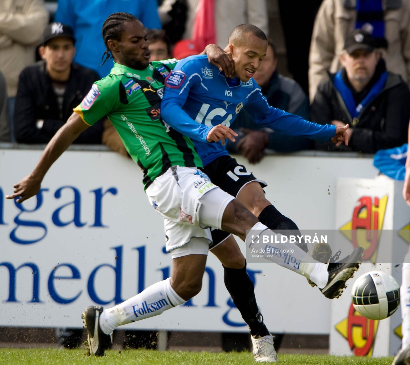 Marcus Olsson, Halmstad och Richard Ekunde, GAIS