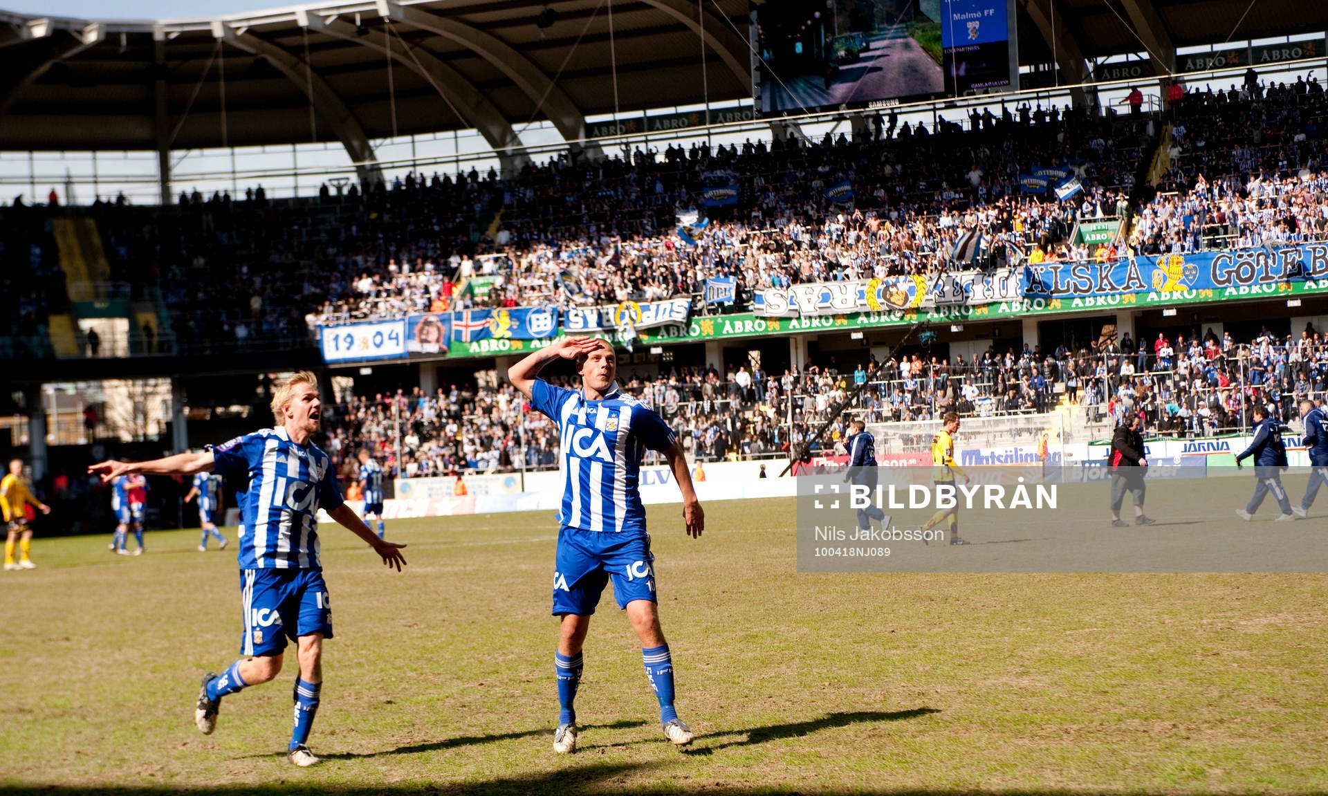 Erik Lund, Ragnar Sigurdsson, IFK Göteborg jubel, gör