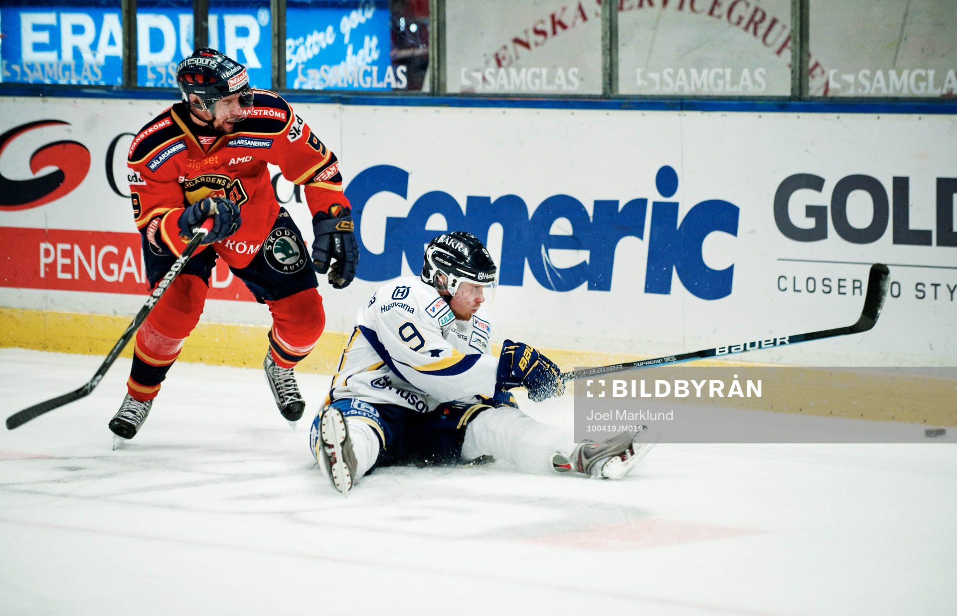 Kristofer Ottosson, Djurgården, och Mattias Tedenby, HV71,