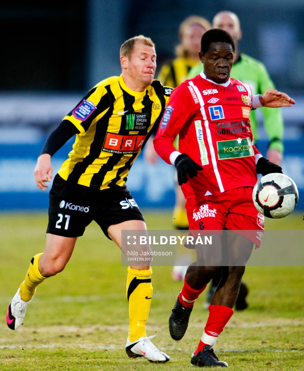 Jonas Henriksson, Häcken, Patrick Osiako, Mjällby