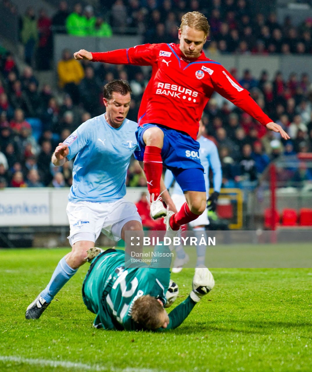 Erik Sundin, Helsingborg och Johan Dahlin, målvakt Malmö