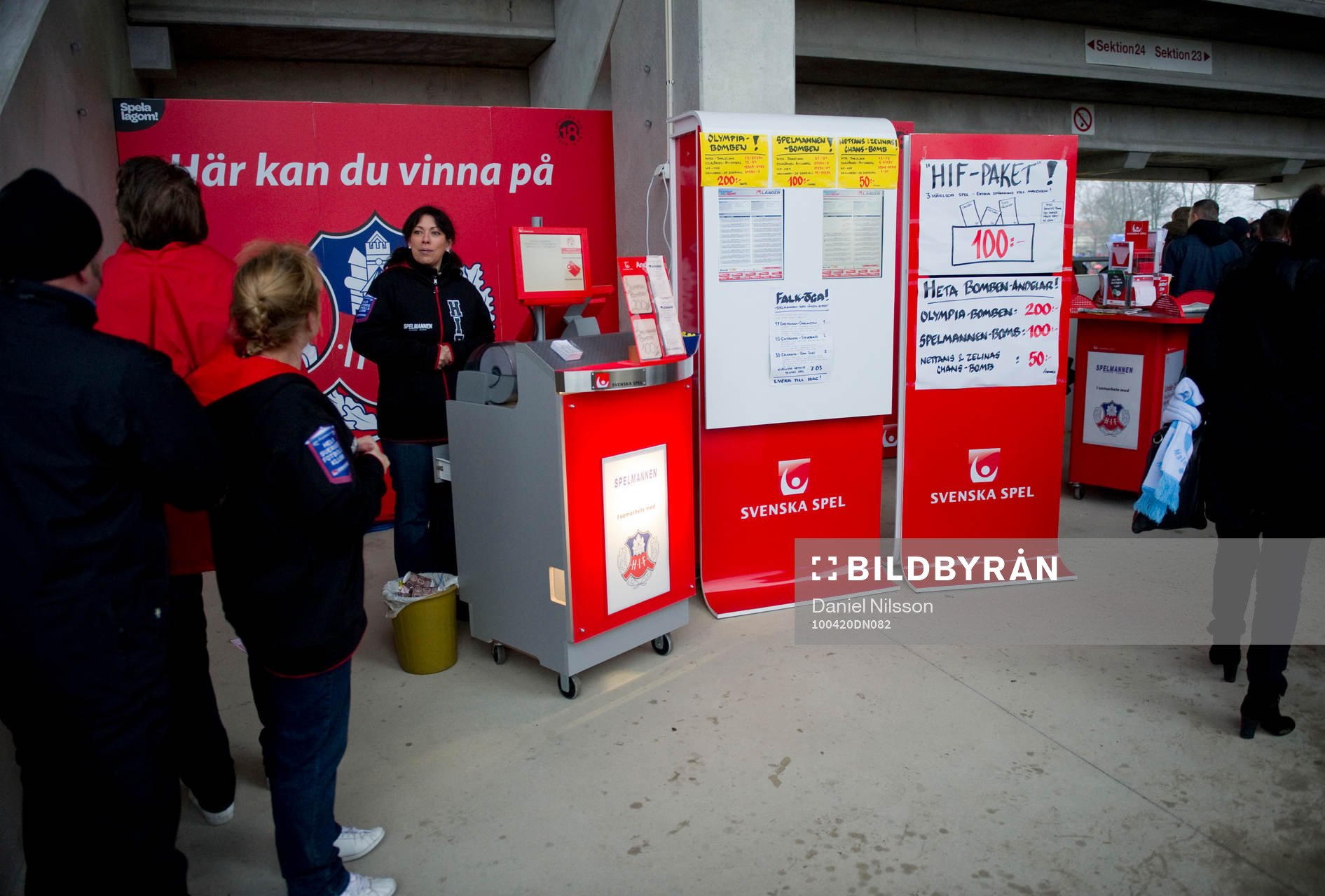 Svenska Spel, monter, butik på Olympia