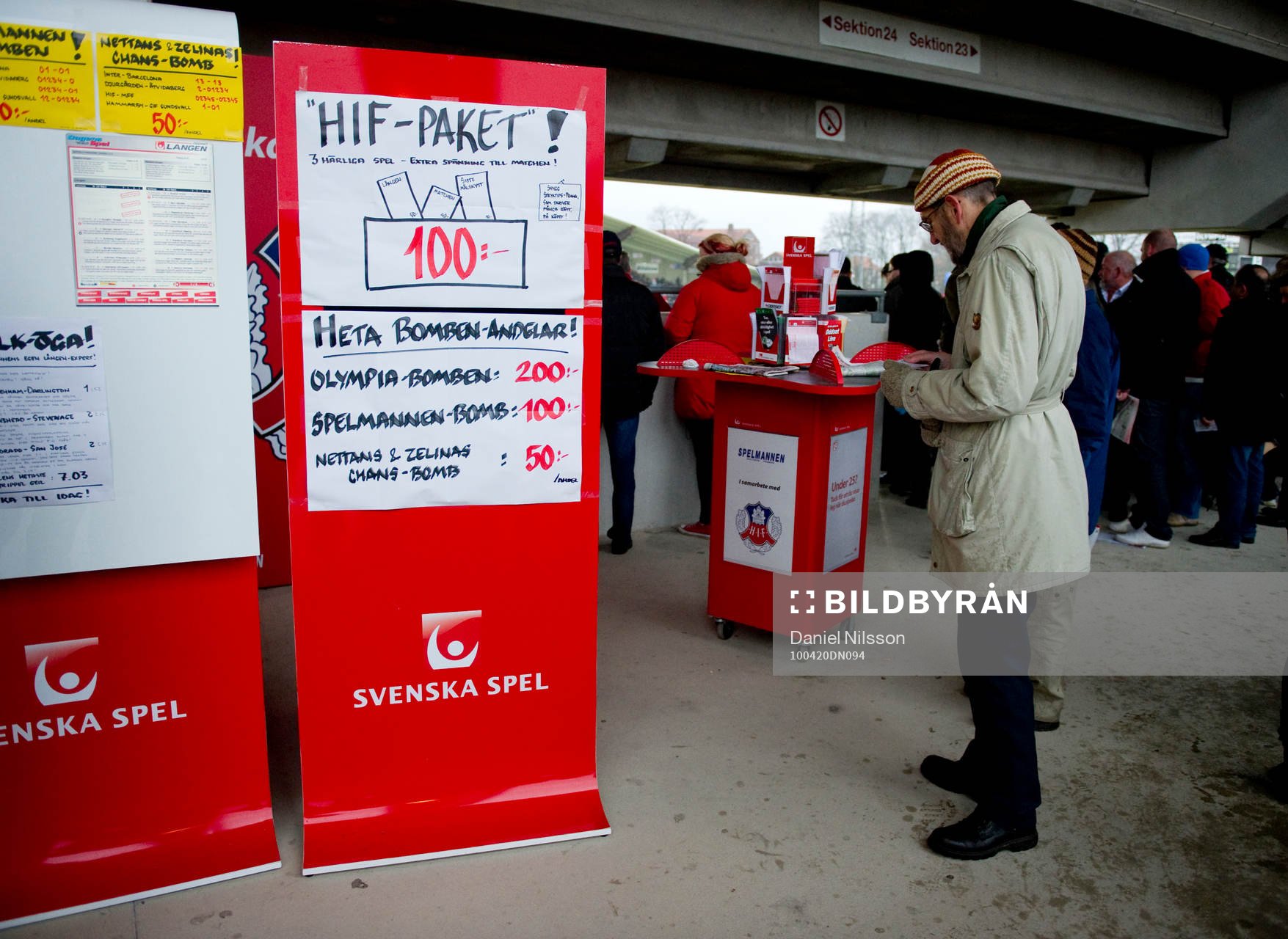 Svenska Spel, monter, butik på Olympia