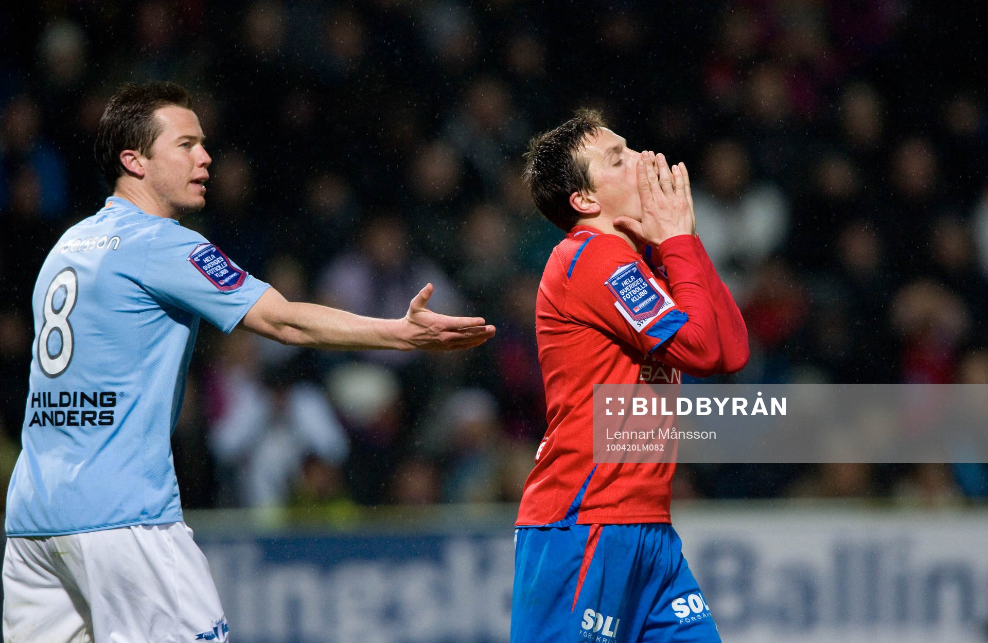 Ardian Gashi, Helsingborg, har missat och Daniel Andersson,