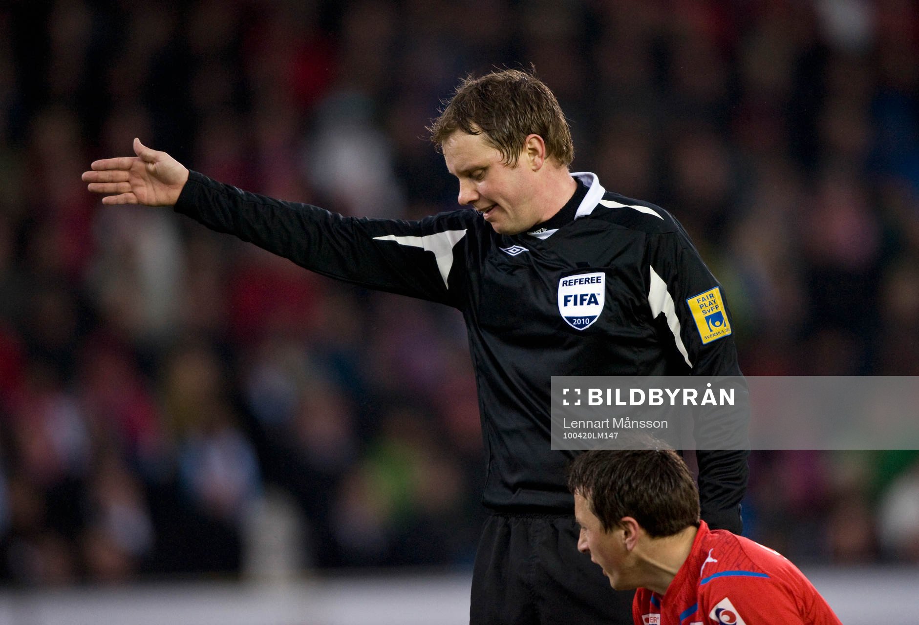 Markus Strömbergsson, domare. Tecken