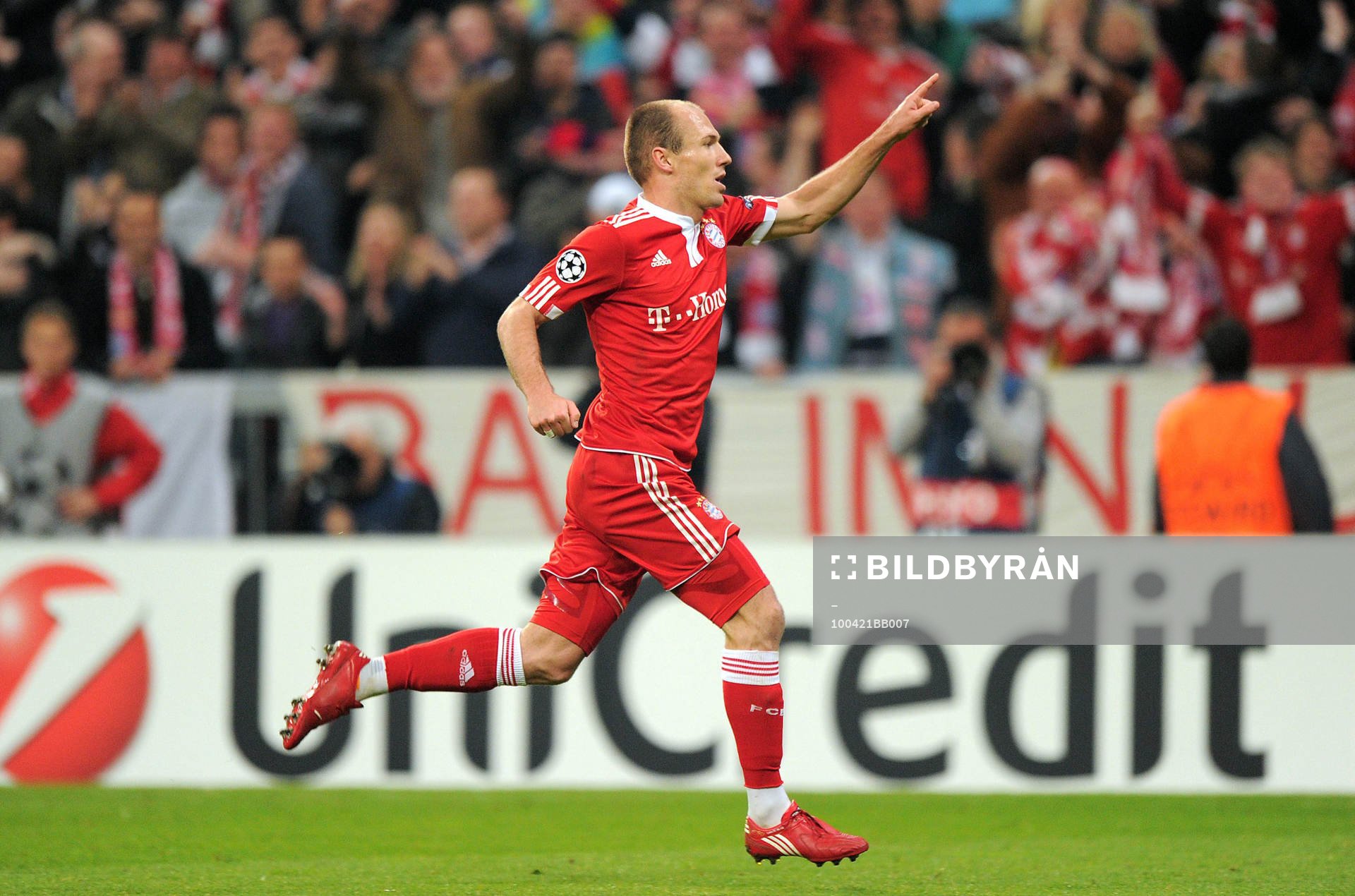  Arjen Robben, Bayern München, glädje, jubel.