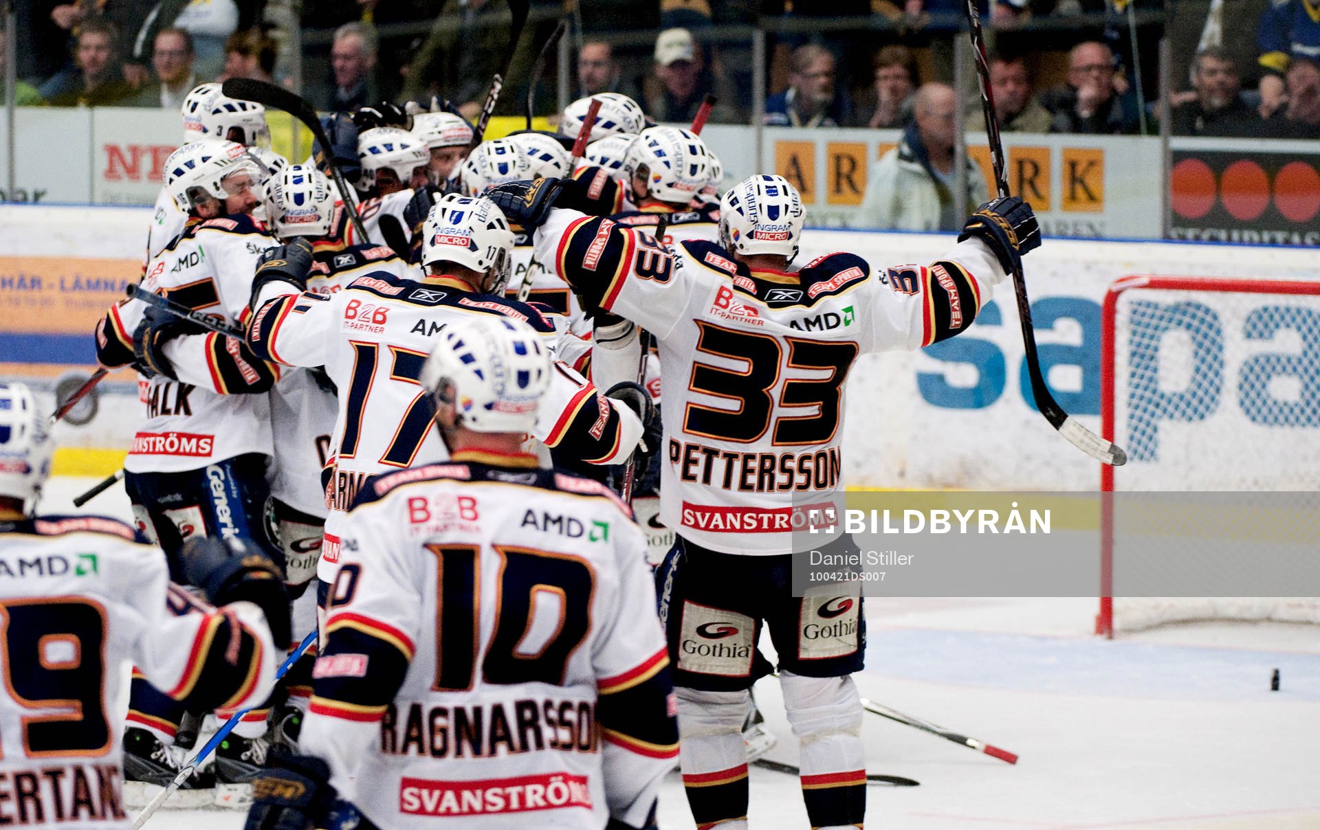 Marcus Krüger, Djurgården, avgör i Sudden Death. Jubel