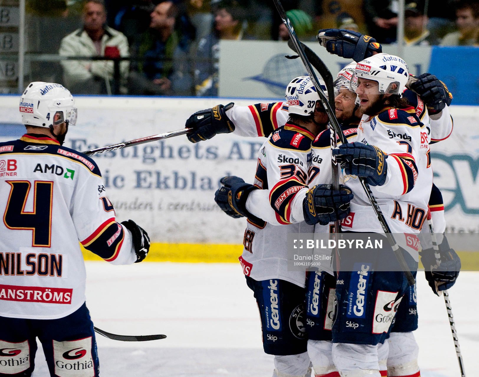 Andreas Holmqvist, Djurgården, gör 2-2. Jubel