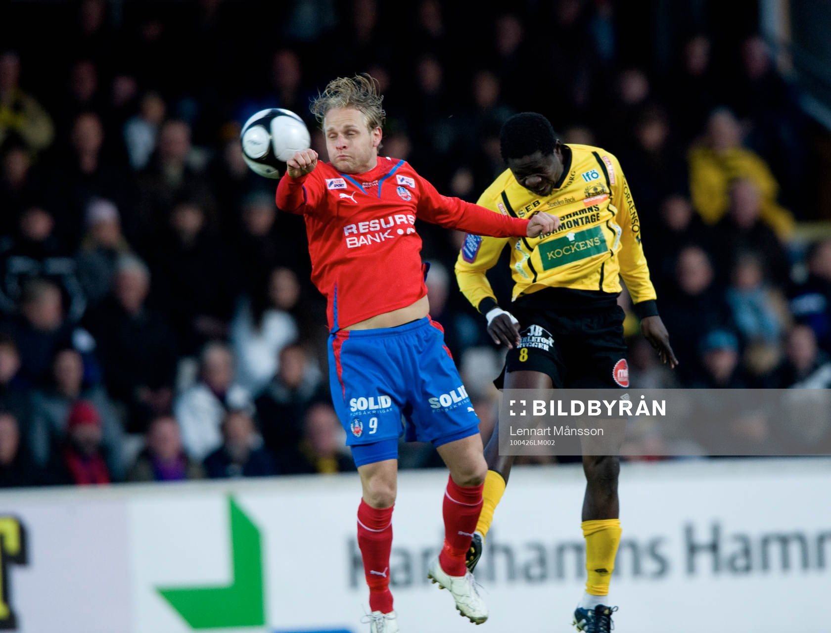 Erik Sundin, Helsingborg och Patrick Osiako, Mjällby