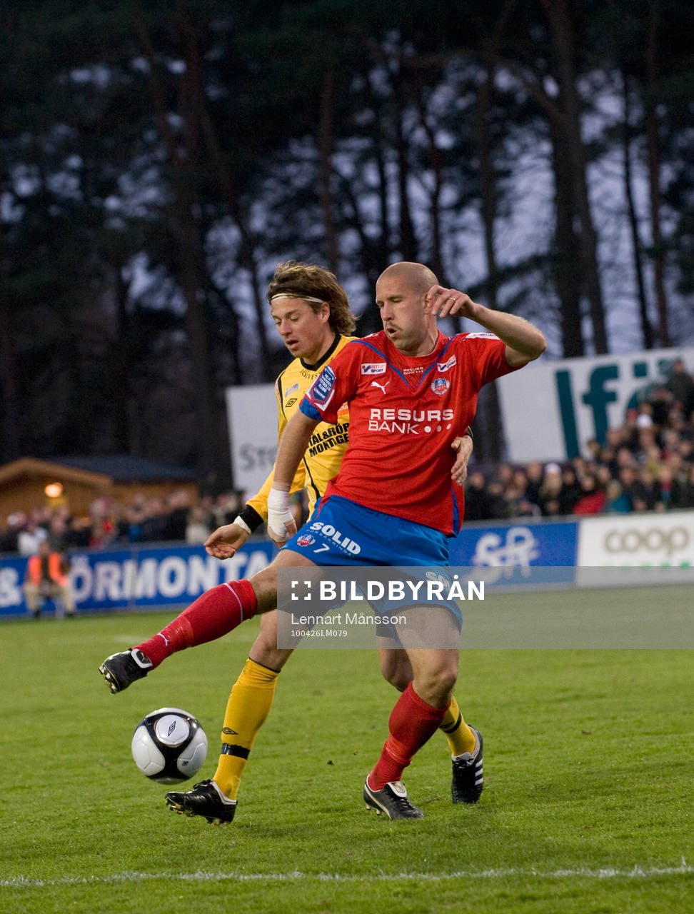 Mattias Lindström, Helsingborg och Peter Gitselov, Mjällby