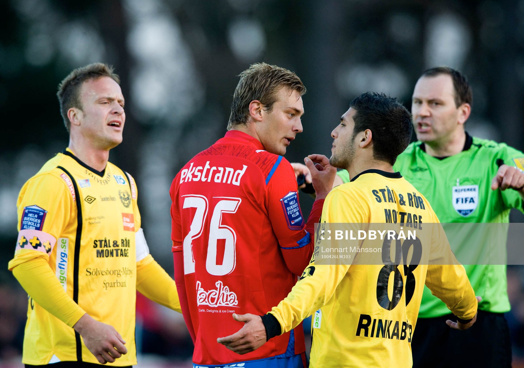 Marcus Ekenberg, Joel Ekstrand och Mostapha El Kabir