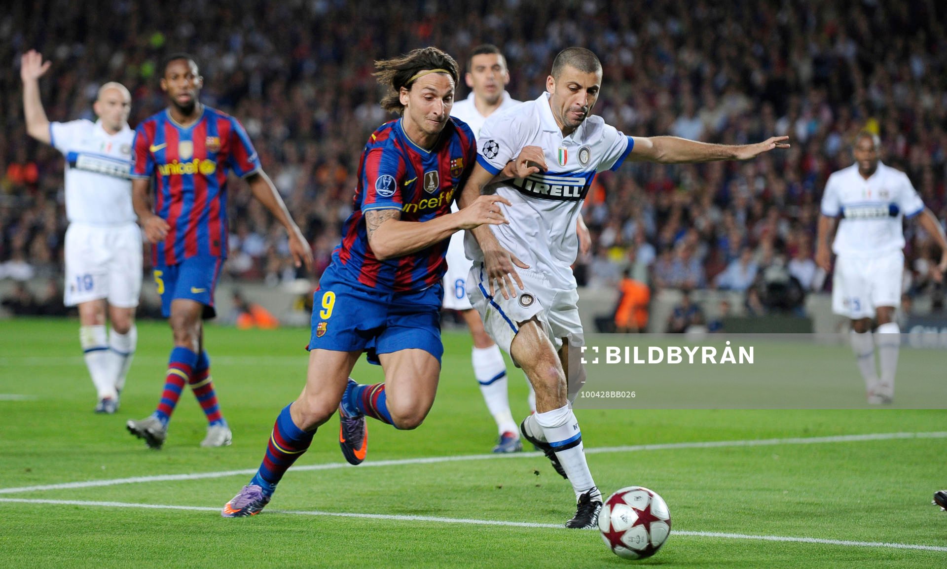 Zlatan Ibrahimovic, Barcelona mot Walter Samuel, Inter