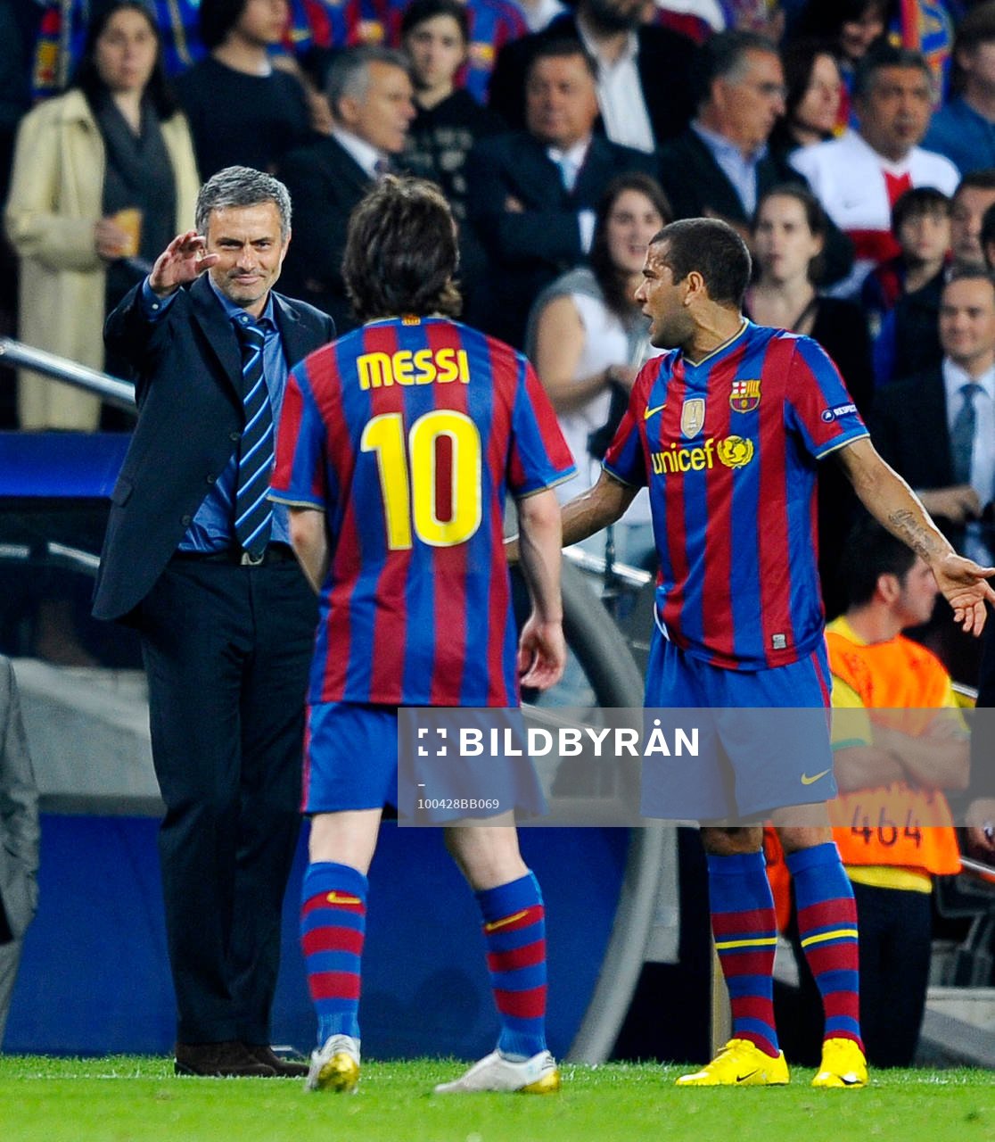 Jose Mourinho, tränare Inter, är oense med Lionel Messi