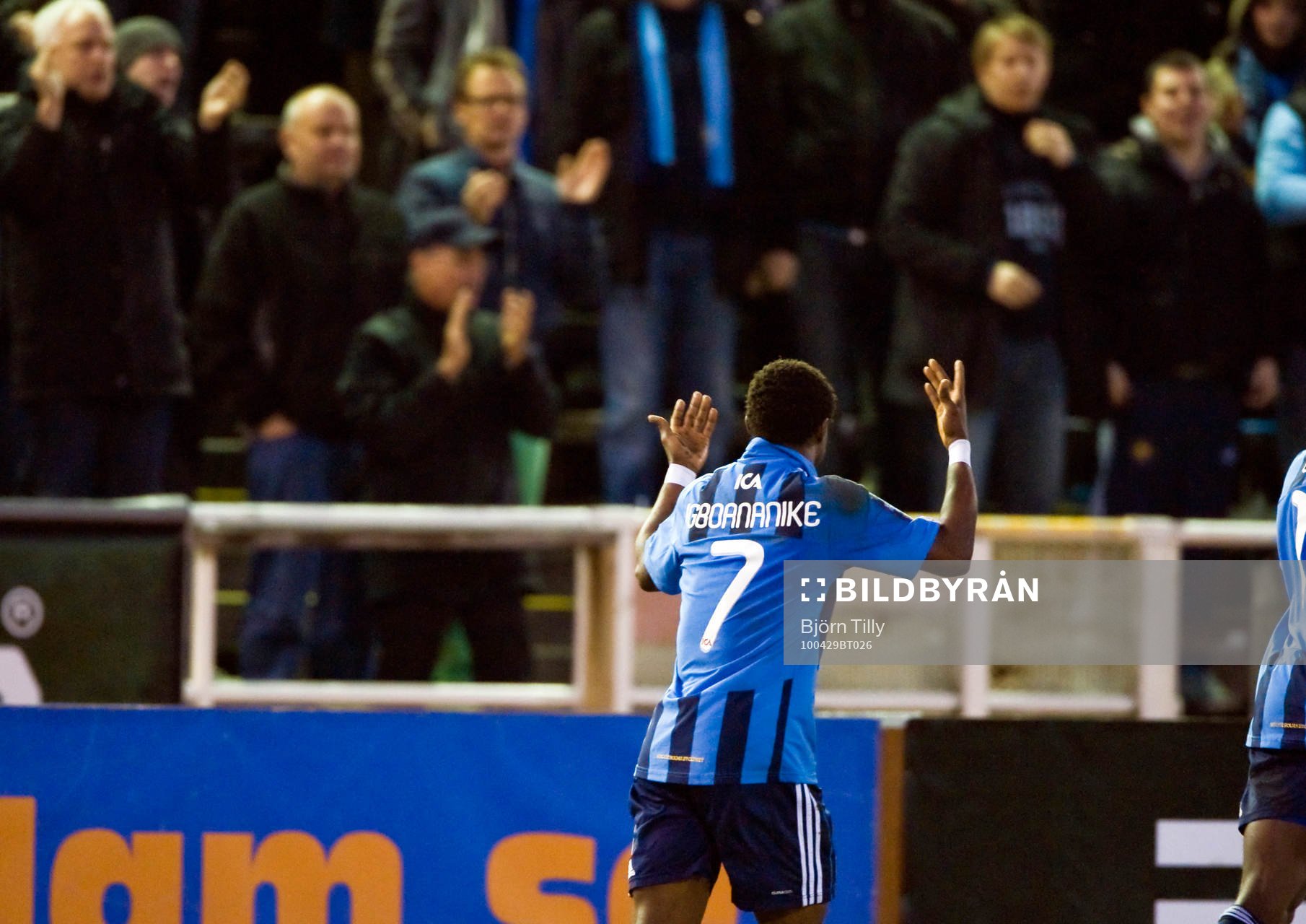  Kennedy Igboananike, Djurgården, jubel efter 1-0.