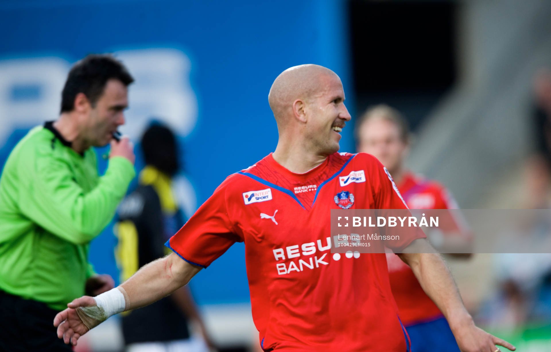 1-0 Mattias Lindström, Martin Ingvarsson, domare, blåser