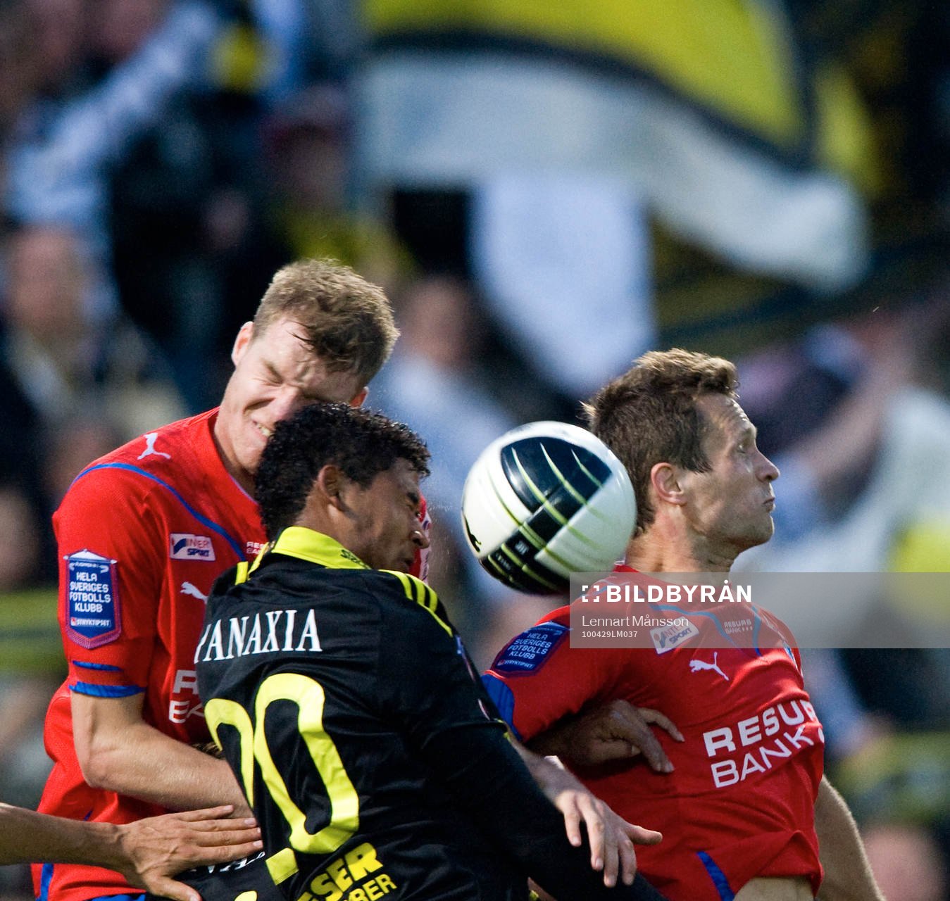 Clecio, AIK, mot Marcus Nilsson och Hannu Patronen,