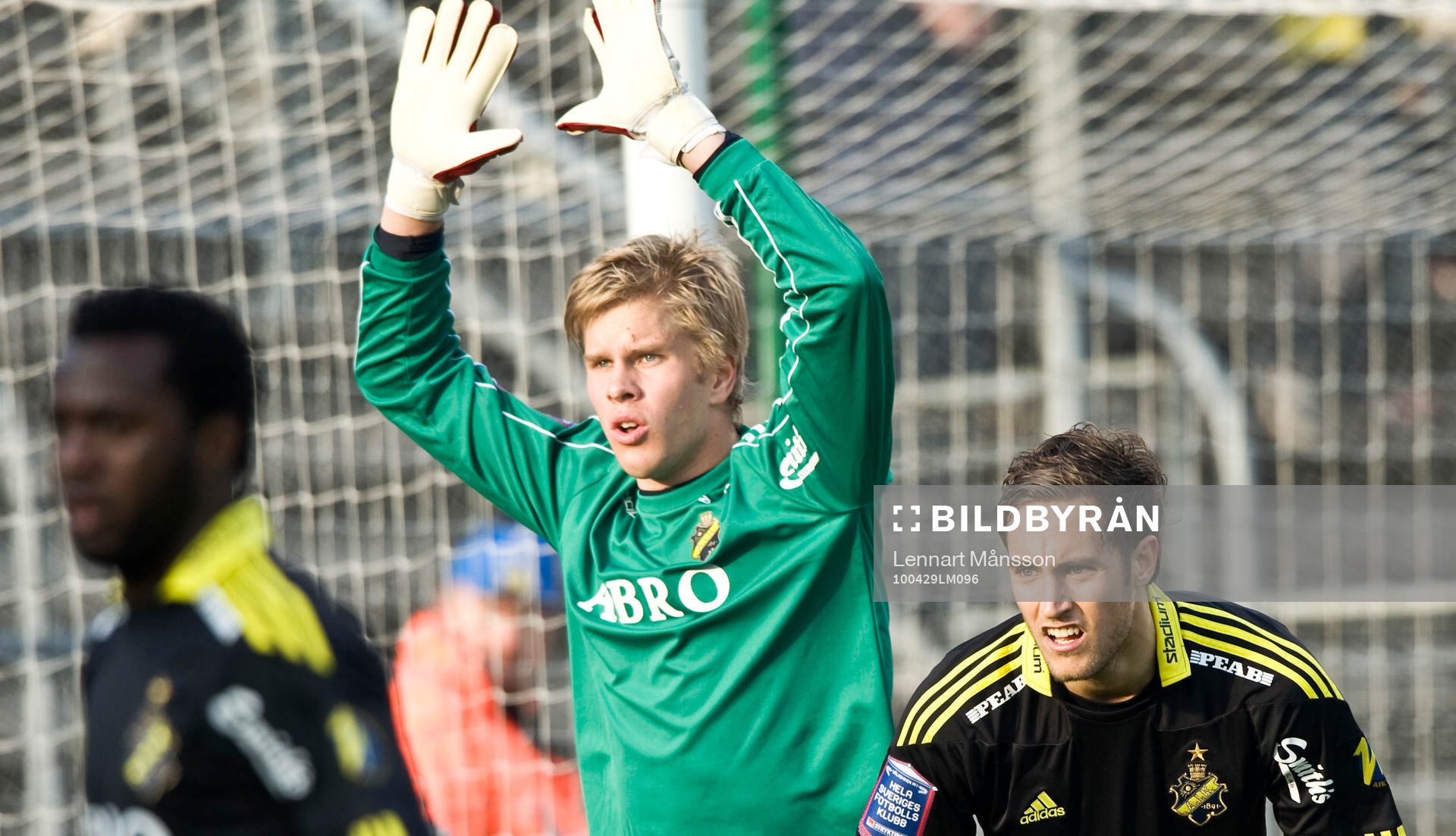 Tomi Maanoja, målvakt och Niklas Backman