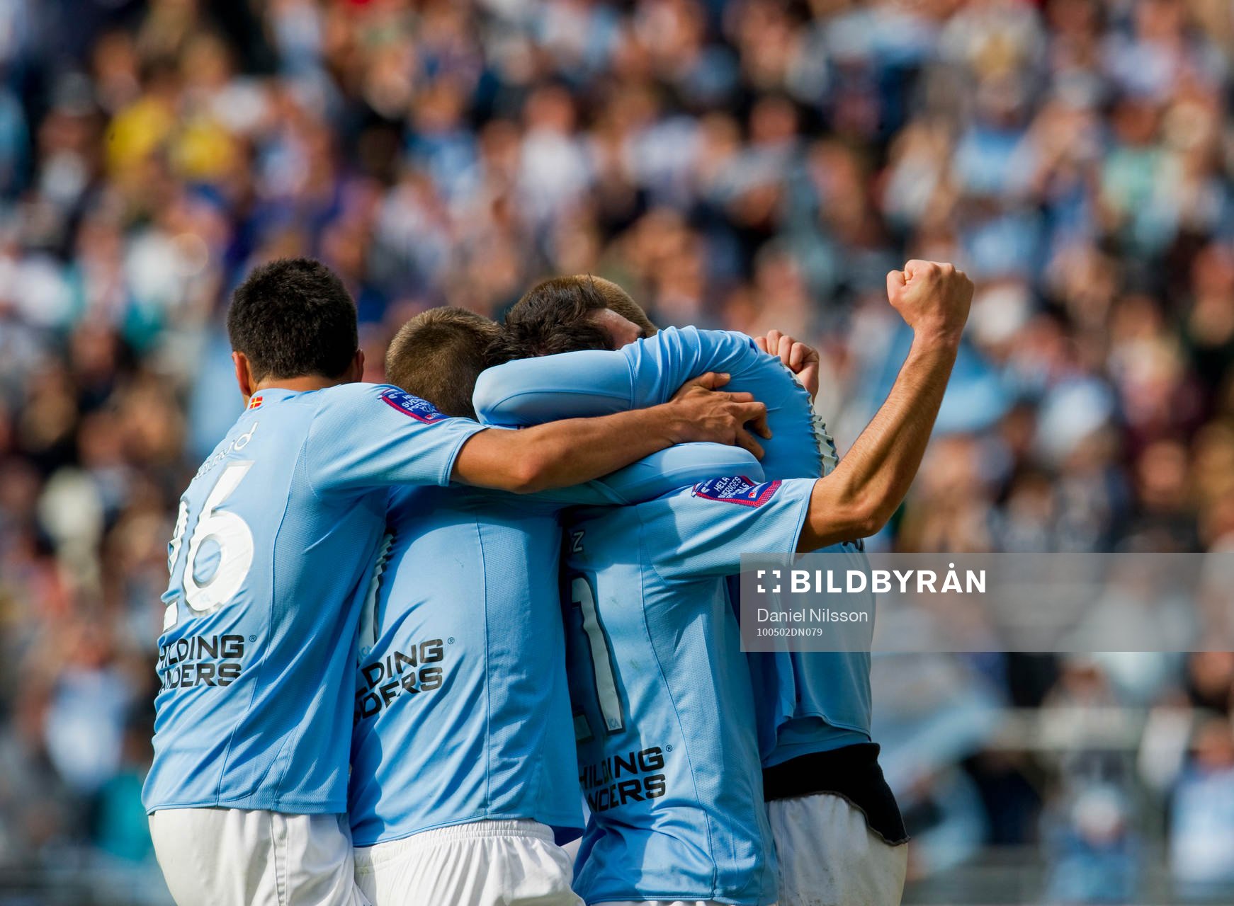 Jimmy Durmaz, Malmö har gjort 1-0, jubel