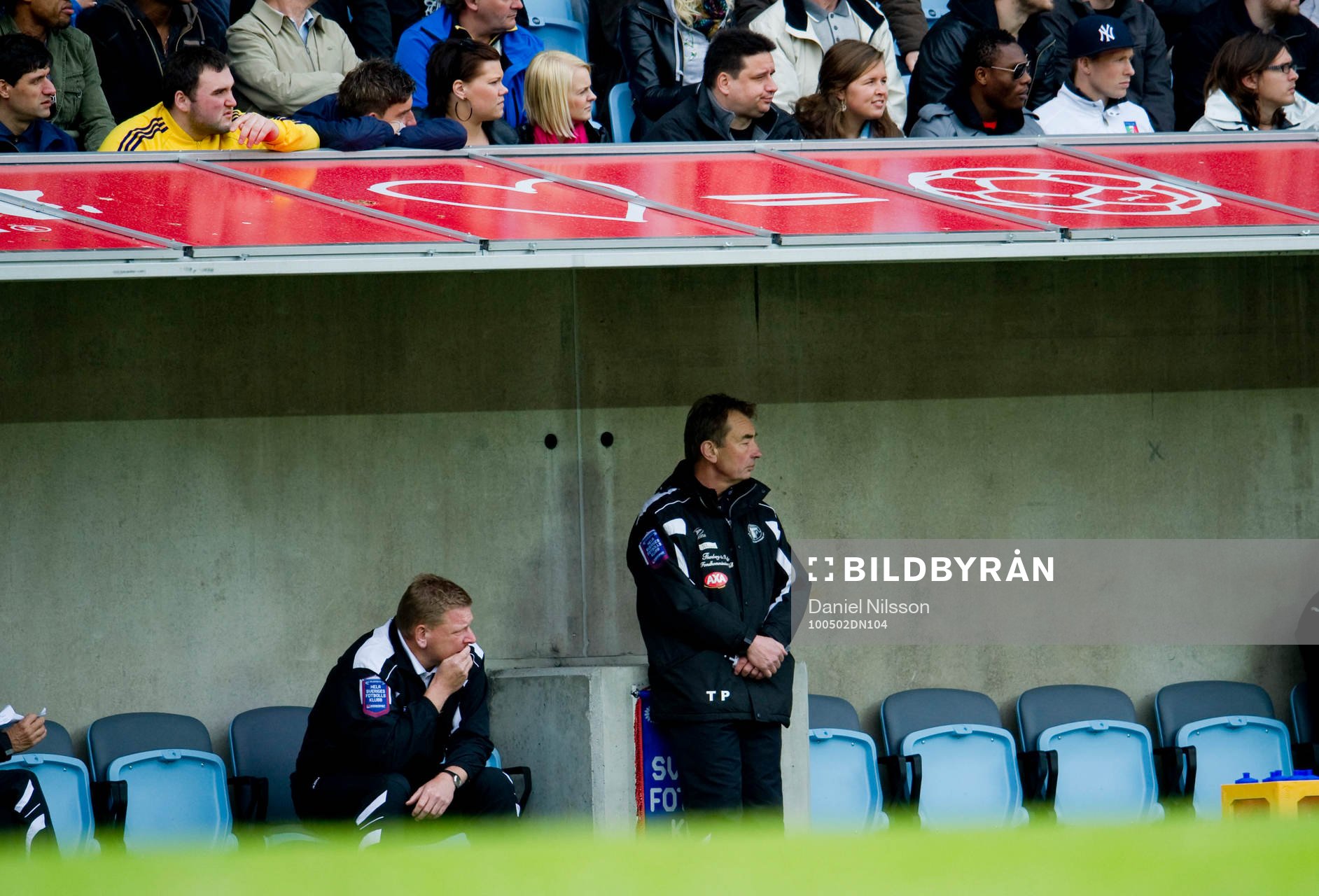 Tom Prahl, tränare Trelleborg höll sig på bänken