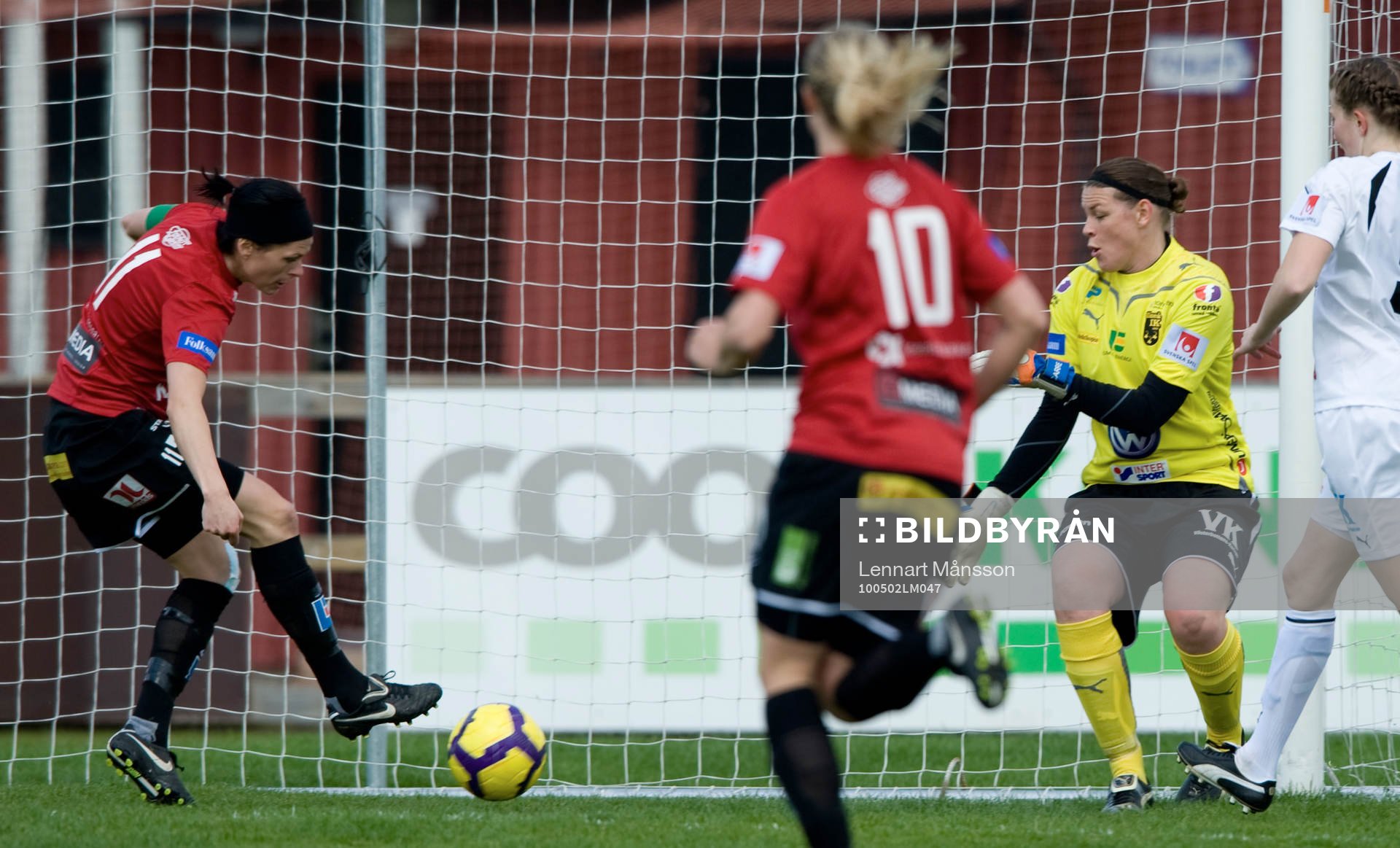2-0, Susanne Moberg, Kristianstad, som överlistar Caroline