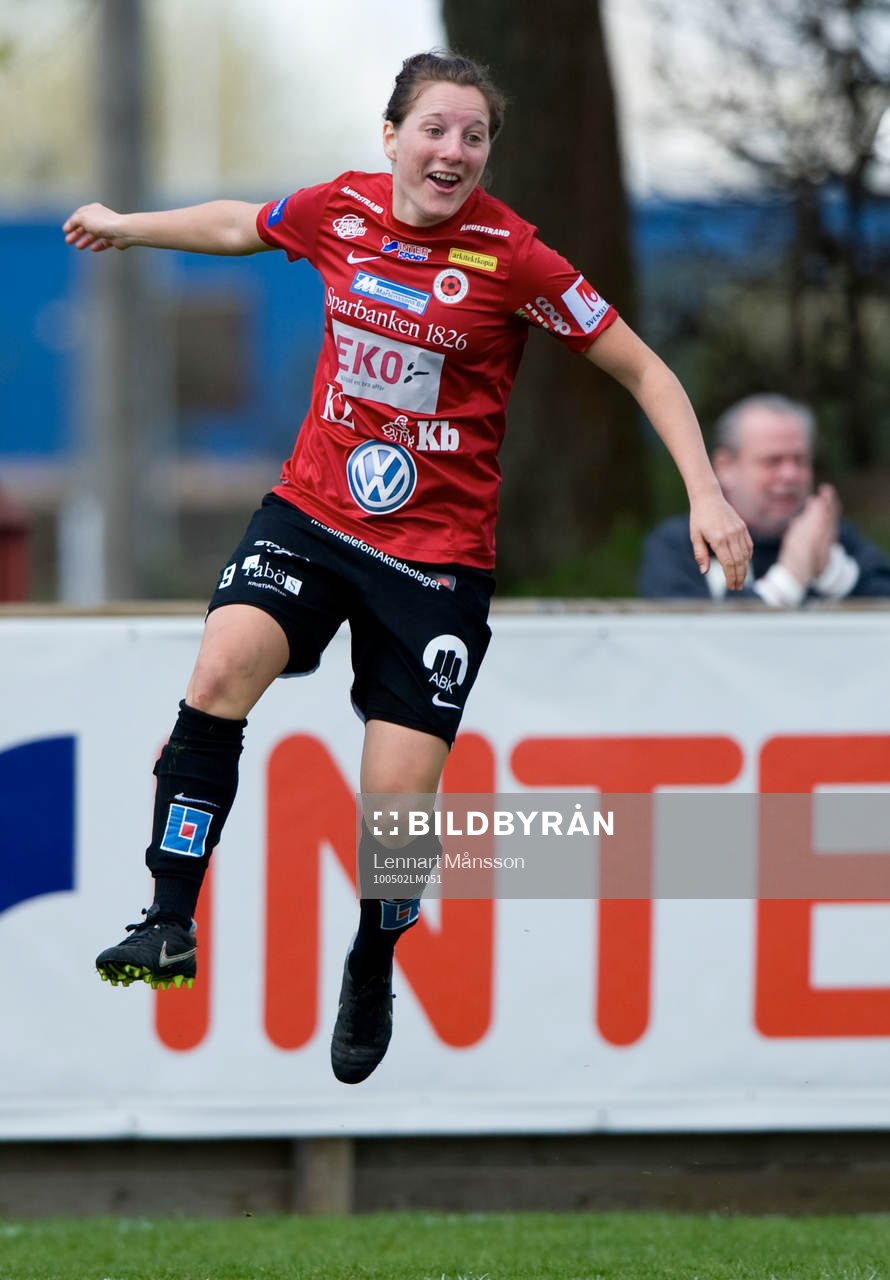 1-0 Antonia Göransson, Kristianstad, jubel, glädje