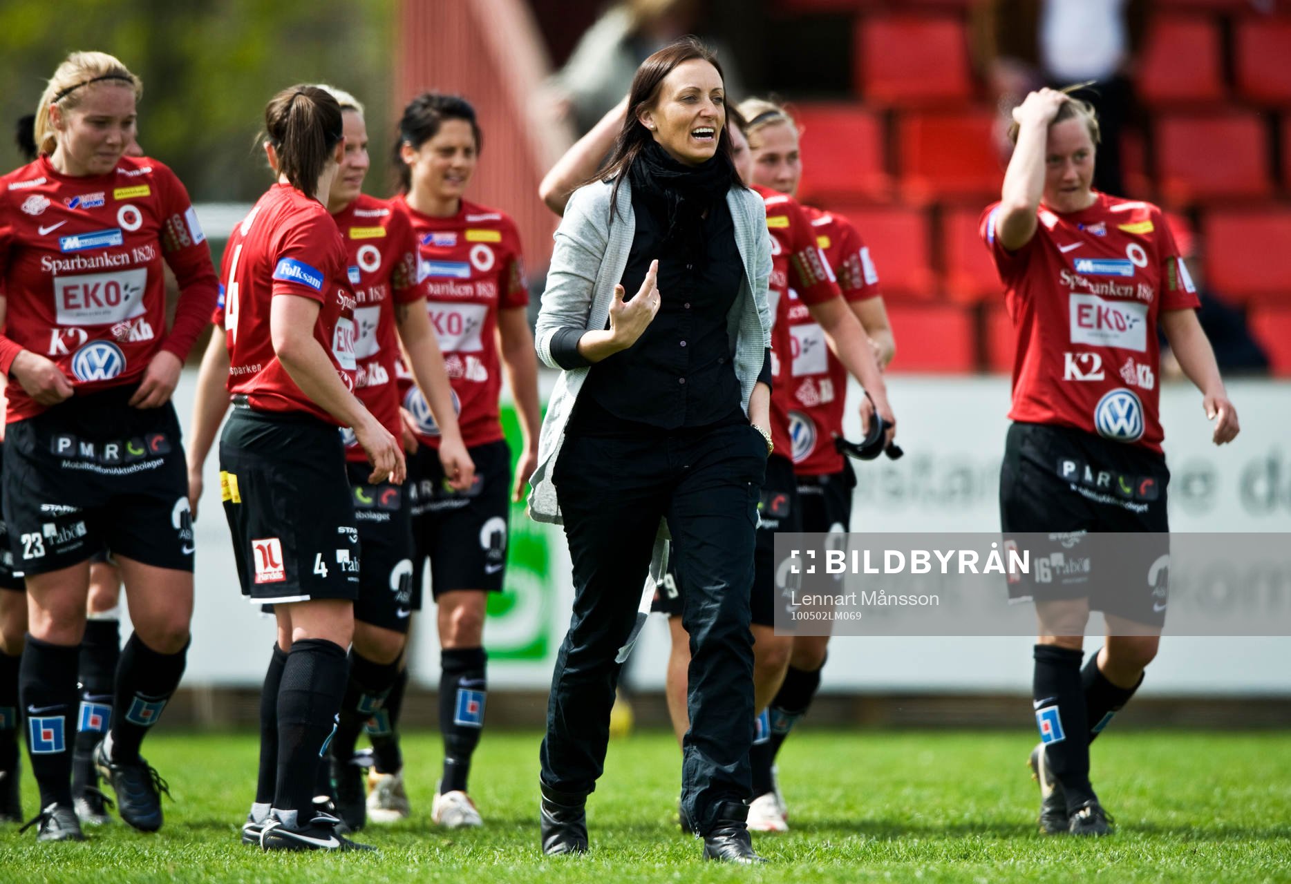 Elisabet Gunnarsdottir, tränare, glädje, jubel