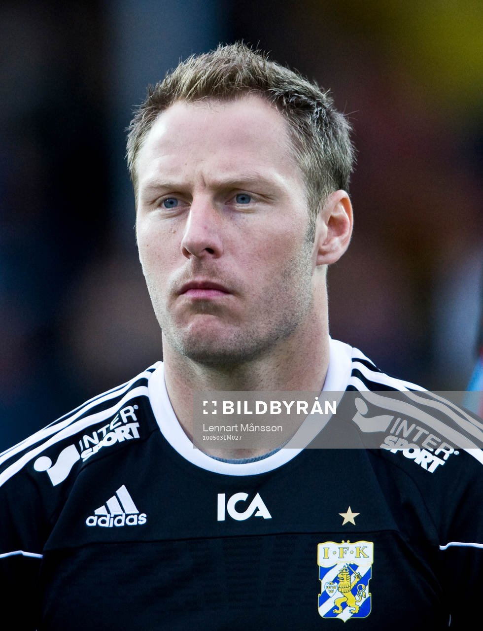 Kin Christensen, målvakt, porträtt