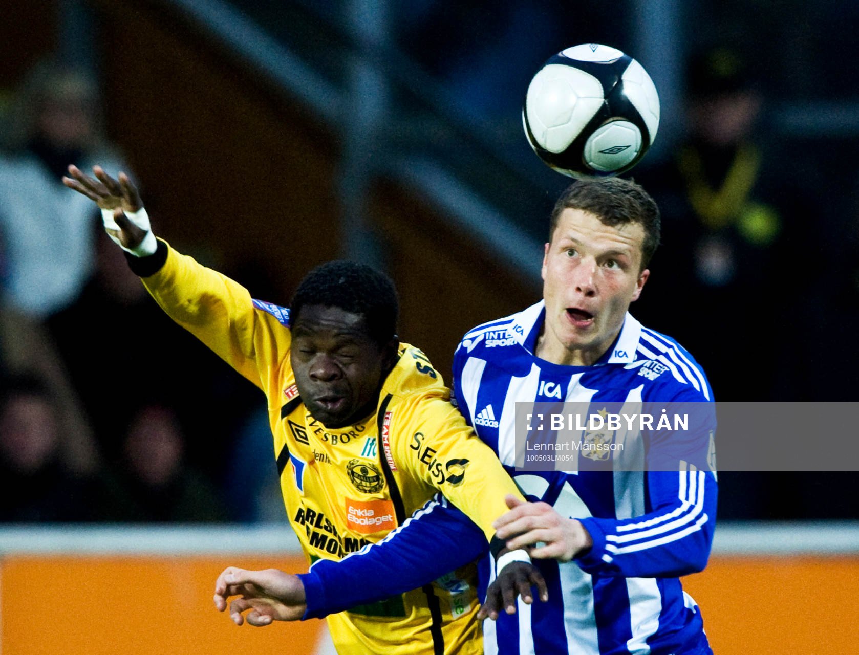 Patrick Osiako, Mjällby och Jakob Johansson, Göteborg.