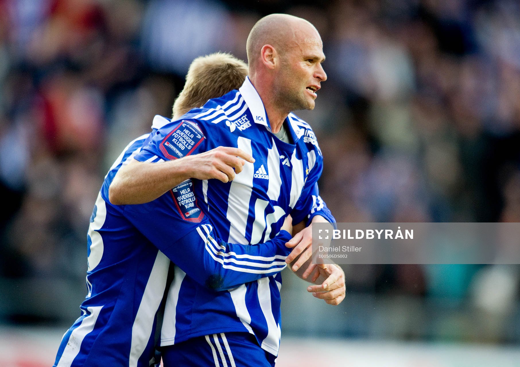 Thomas Olsson, IFK Göteborg, gör 1-0. Jubel