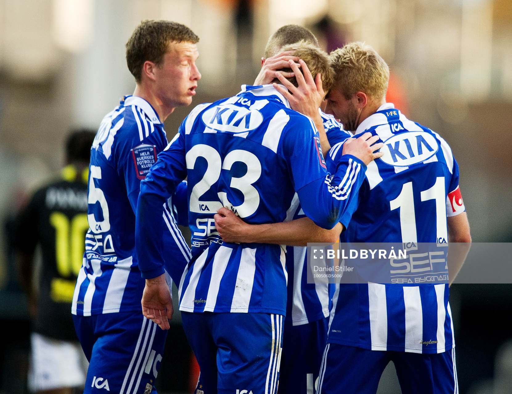 Thomas Olsson, IFK Göteborg, gör 1-0. Jubel