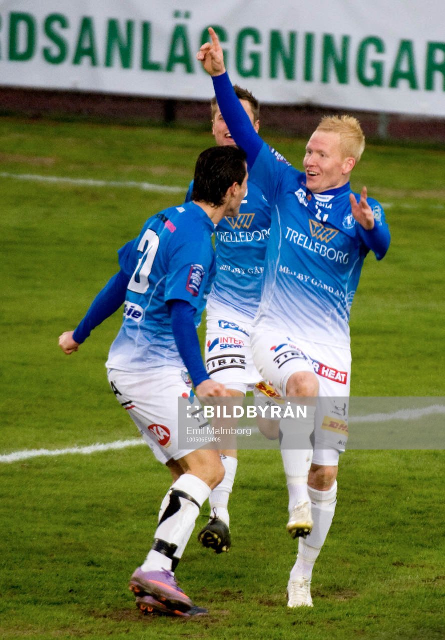 Mattias Adelstam, Trelleborg. Jubel