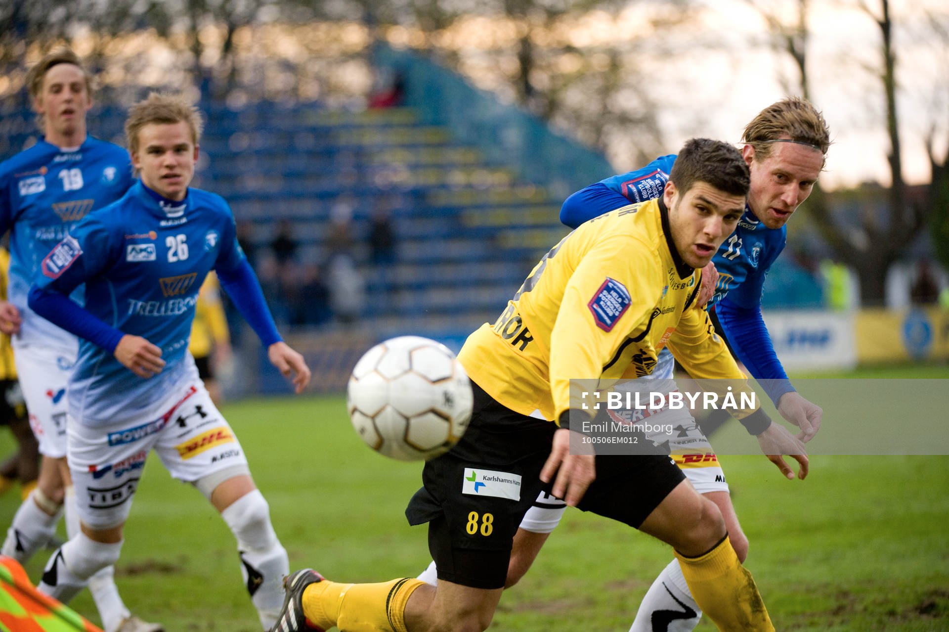 Mostapha El Kabir, Mjällby och Thommie Persson, Trelleborg