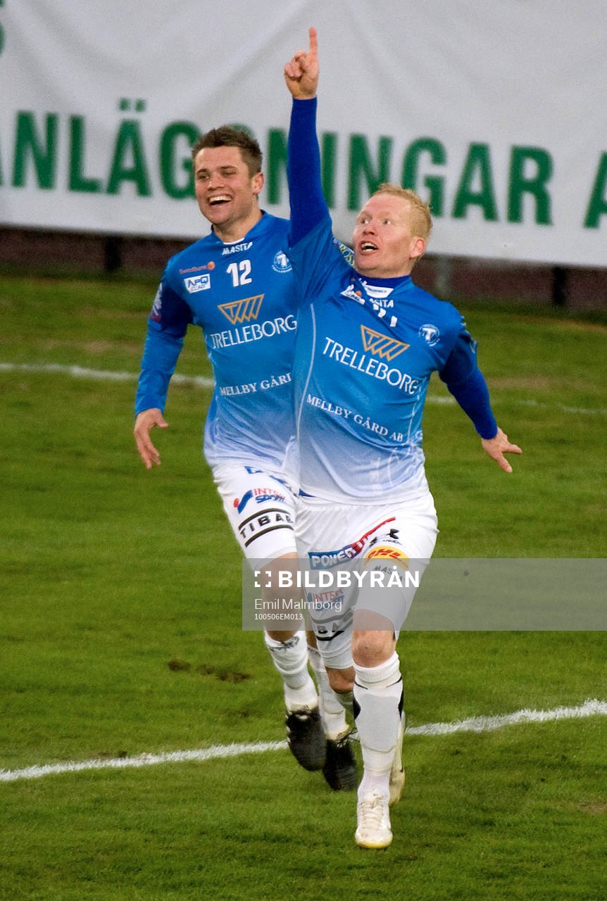 Mattias Adelstam, Trelleborg. Jubel