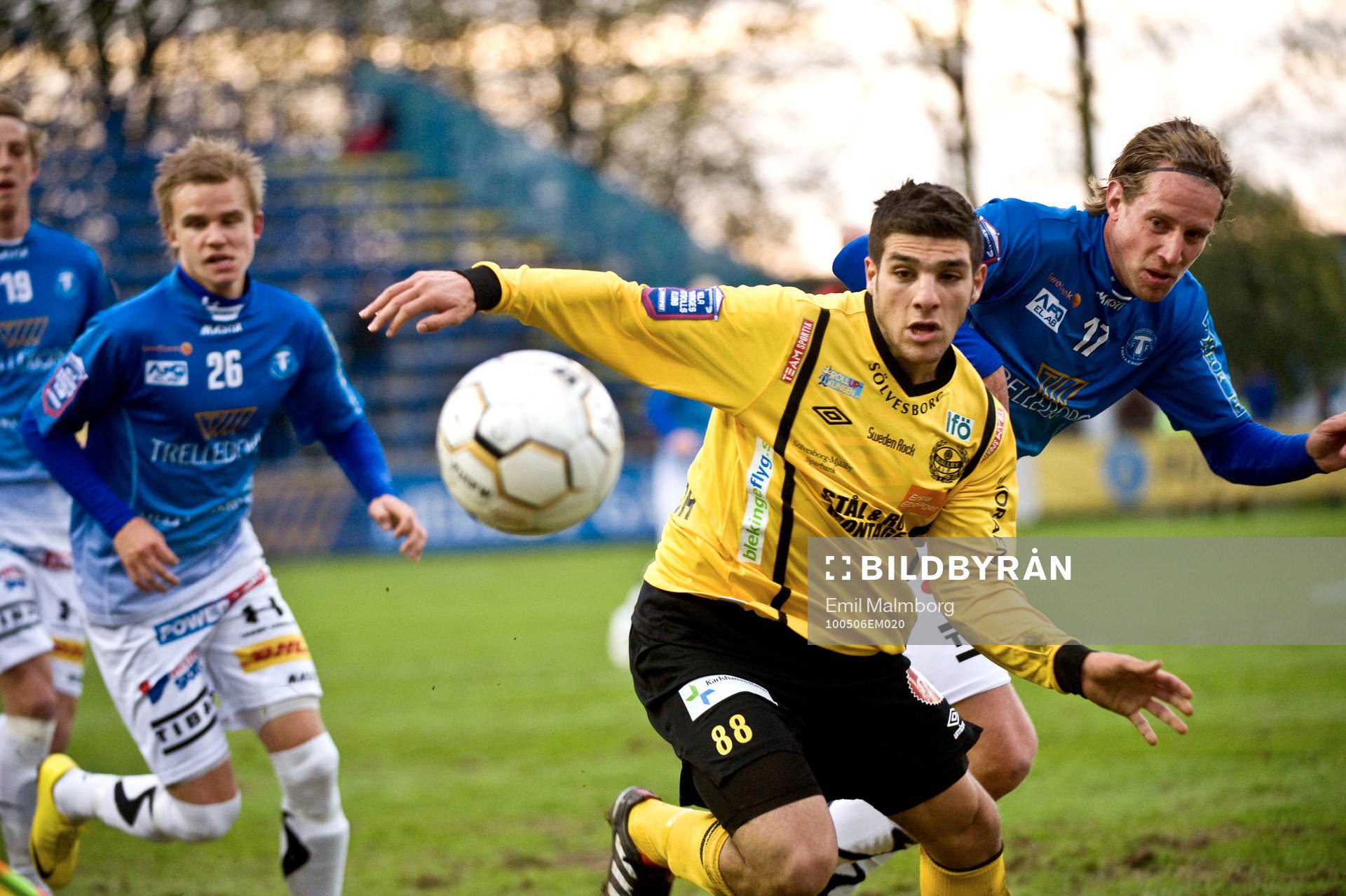 Mostapha El Kabir, Mjällby och Thommie Persson, Trelleborg