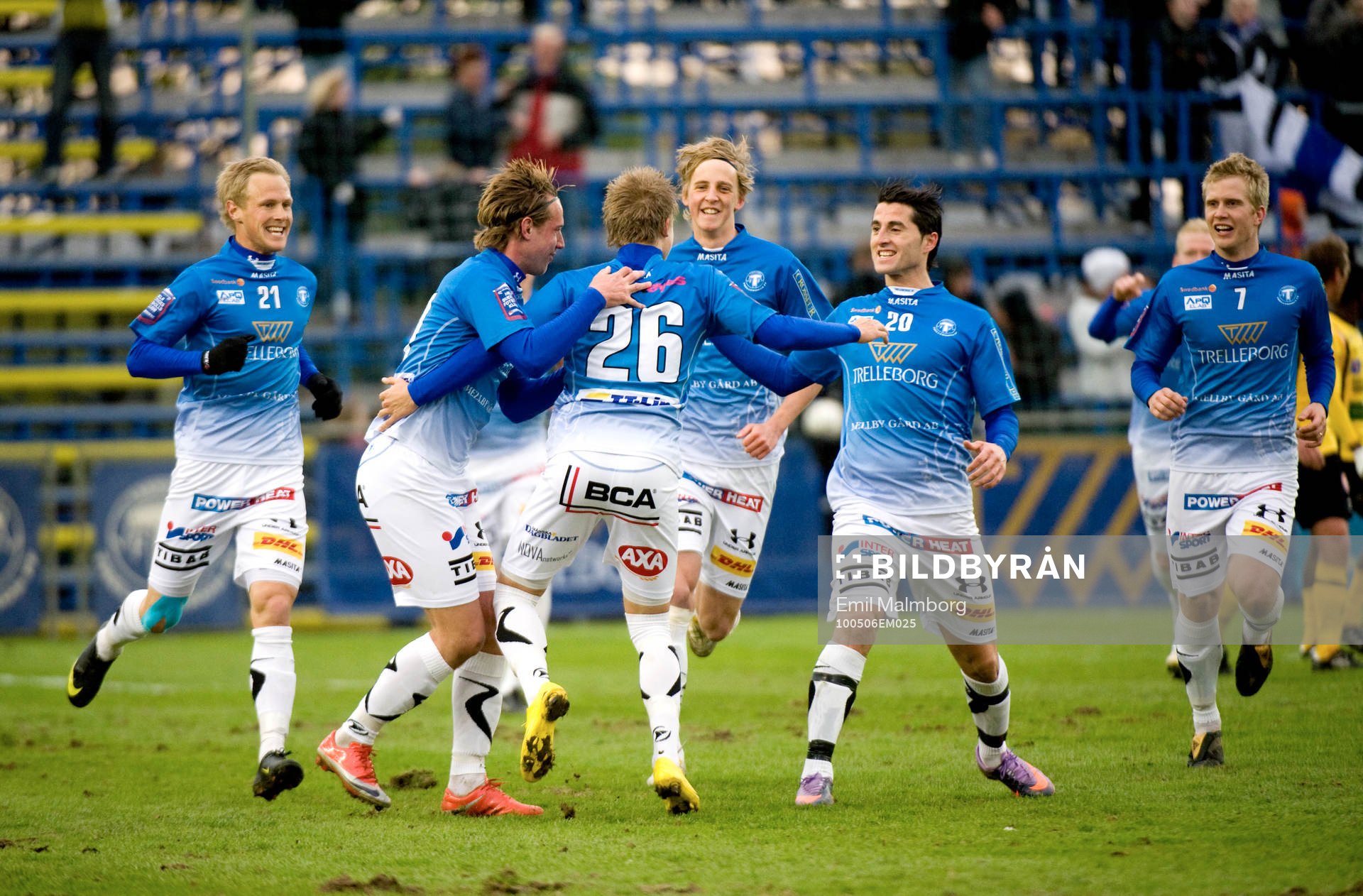 Jonathan Asp, Trelleborg gör 1-0, jubel