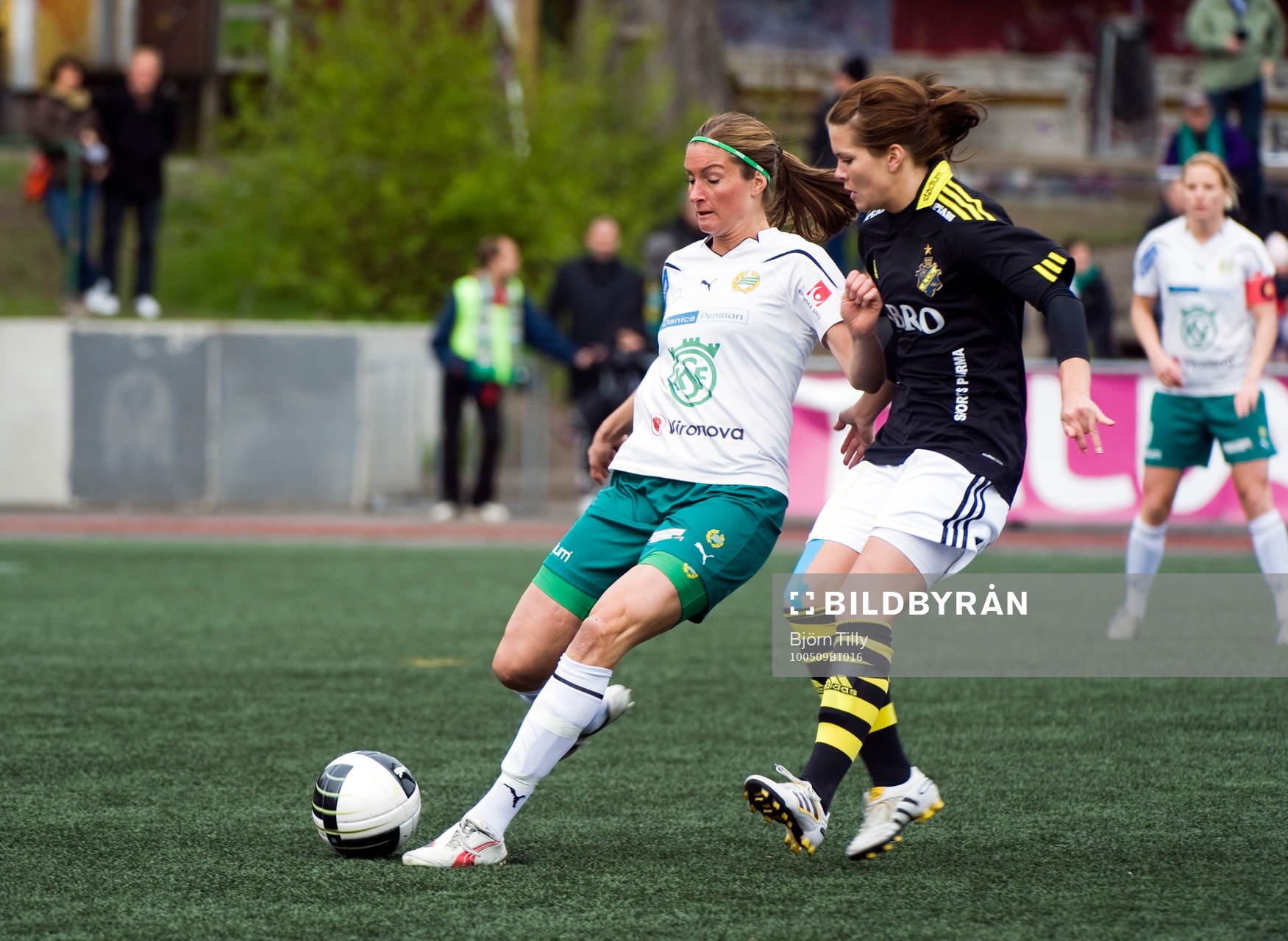 Madeleine Tegström, Hammarby och Hanna Folkesson, AIK
