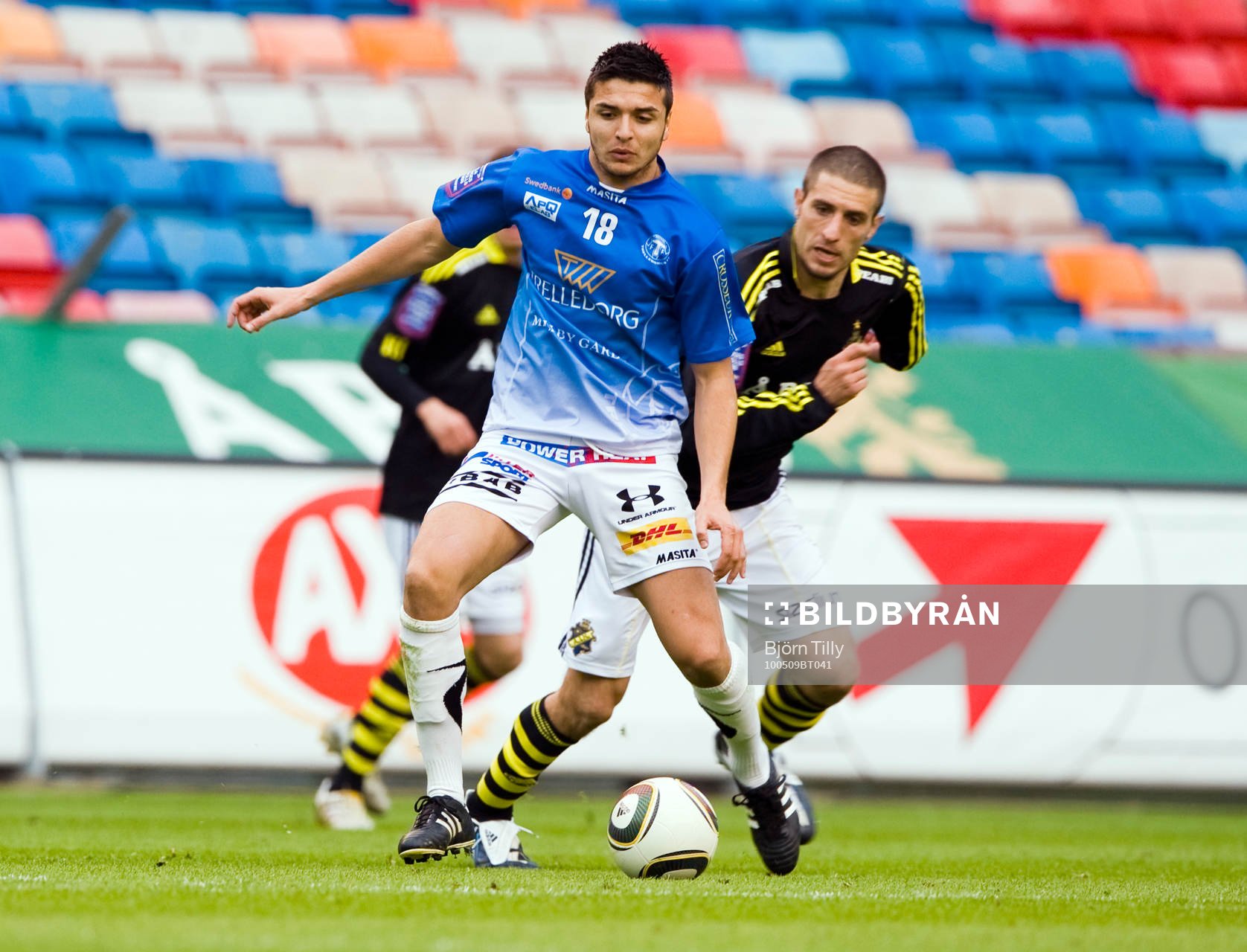 Fisnik Shala, Trelleborg och Sebastian Eguren, AIK