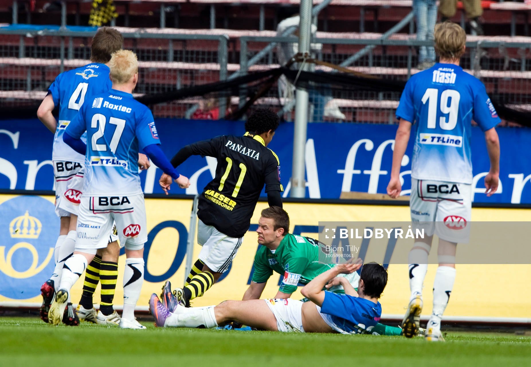 Antonio Flávio, AIK lurar Viktor Noring, målvakt,