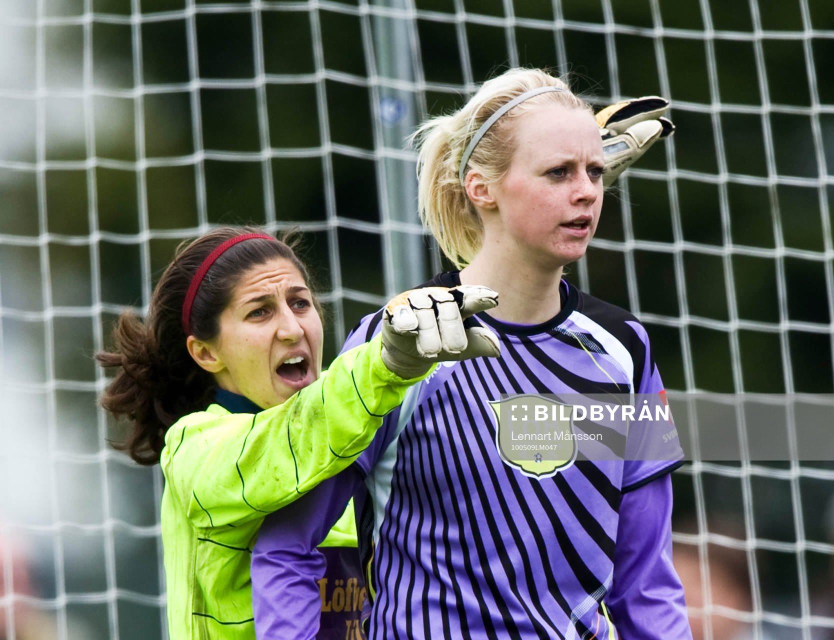 Amanda Ilestedt, Malmö och Anna Maria Picarelli, målvakt,