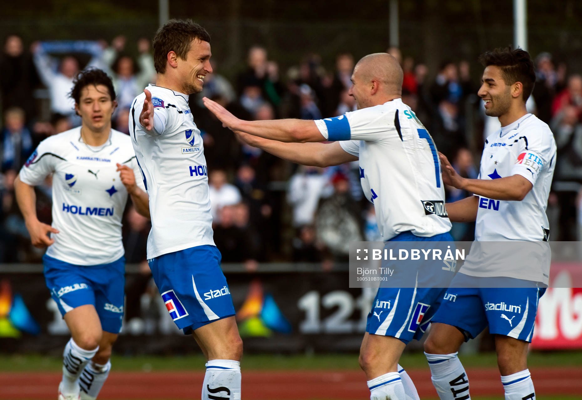 Sphetim Hasani och Daniel Bamberg, Norrköping, jubel