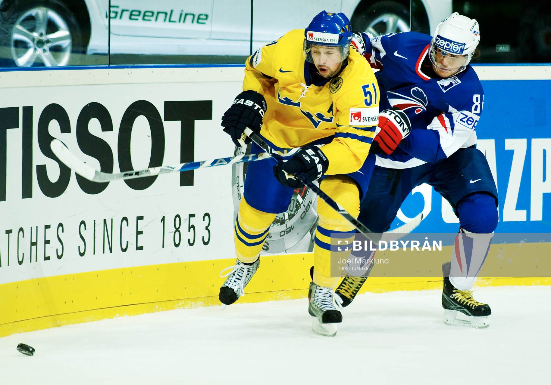 Rickard Wallin, Sverige, utmanas av Kevin Hecquefeuille,