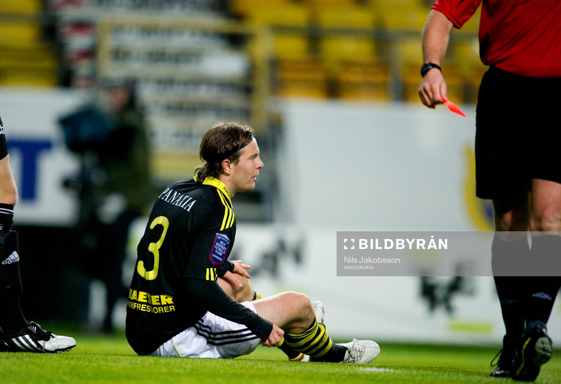 Per Karlsson, AIK, utvisad, rött kort