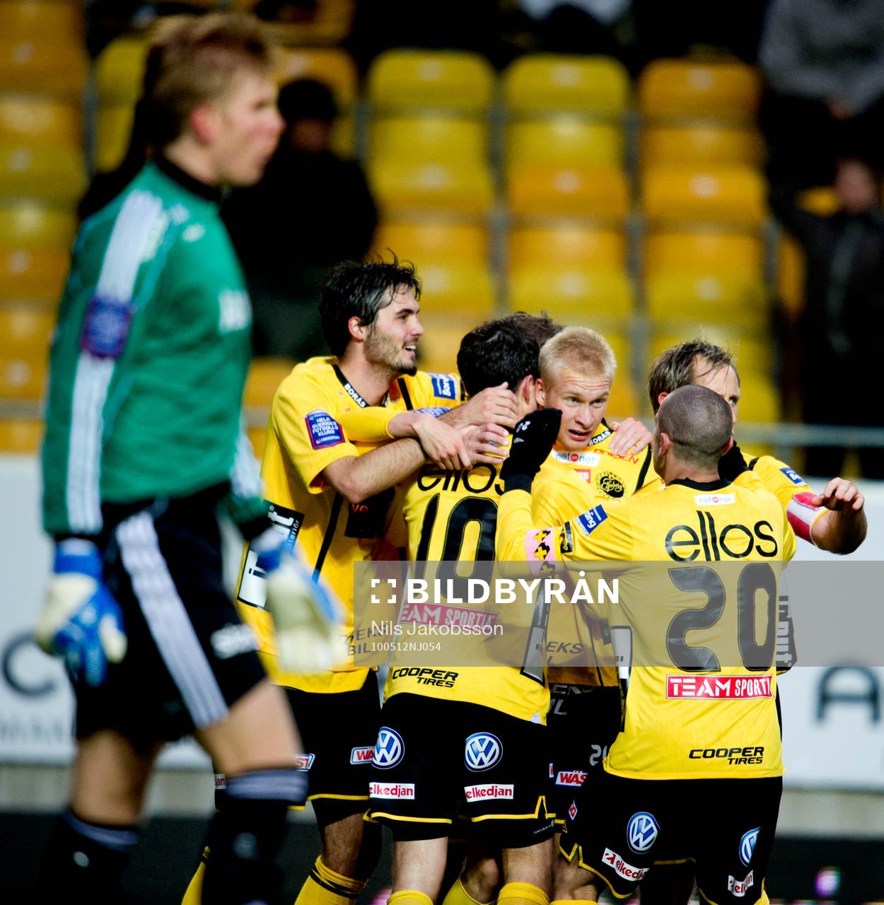 Tomi Maanoja, målvakt AIK, depp, Elfsborg jubel