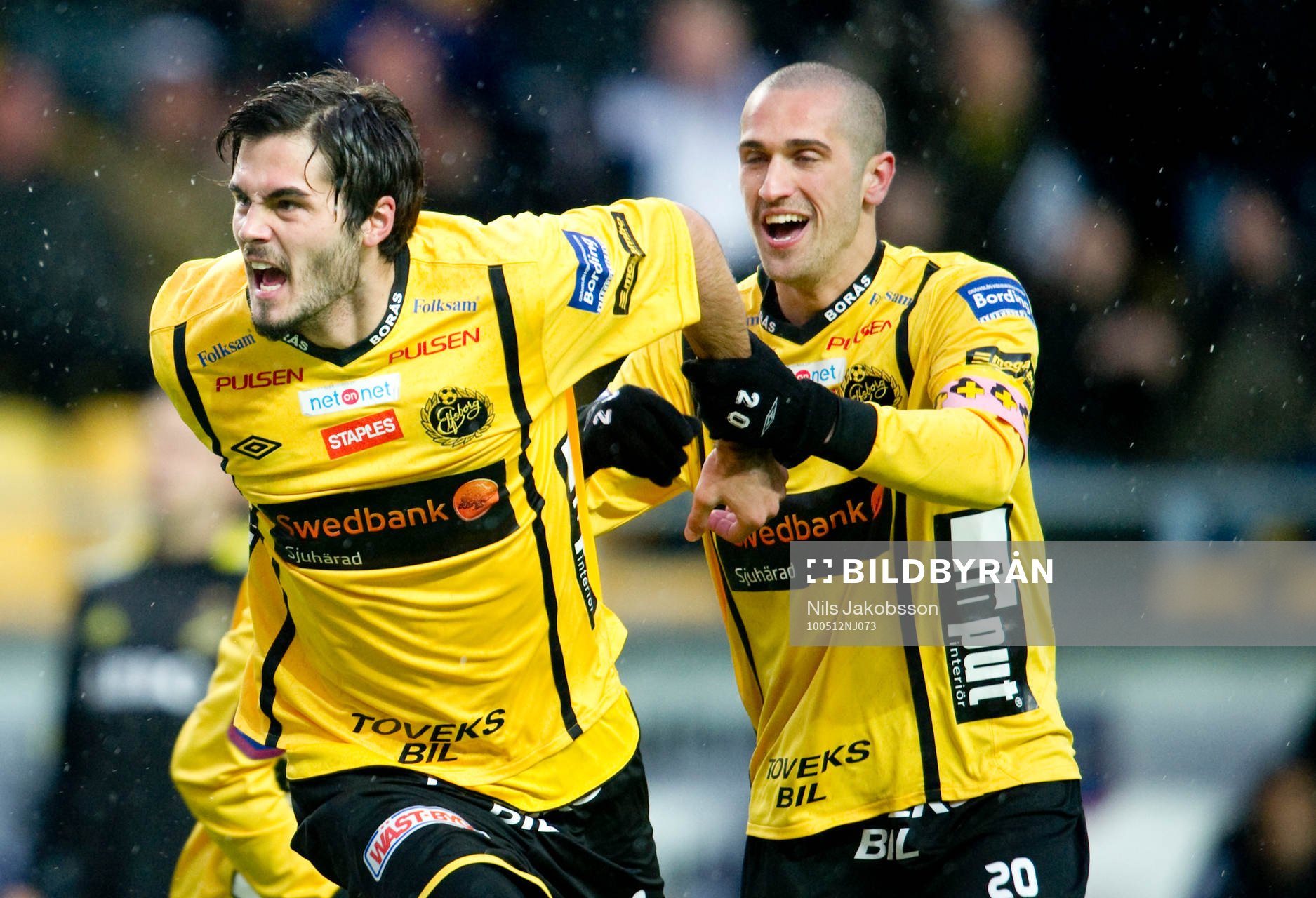 Denni Avdic, Emir Bajrami, jubel, glädje