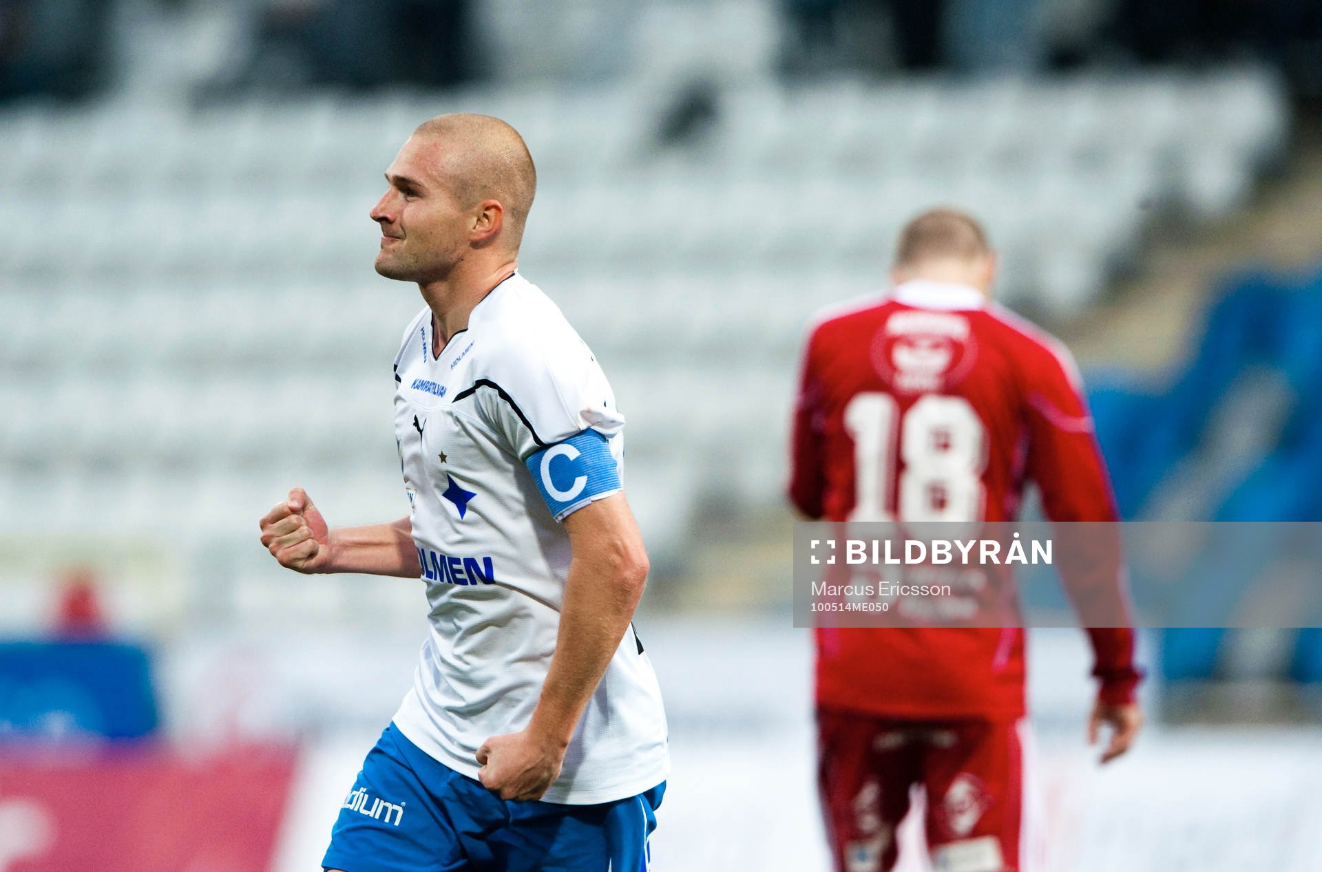  Daniel Bamberg, Norrköping jubel efter 1-1